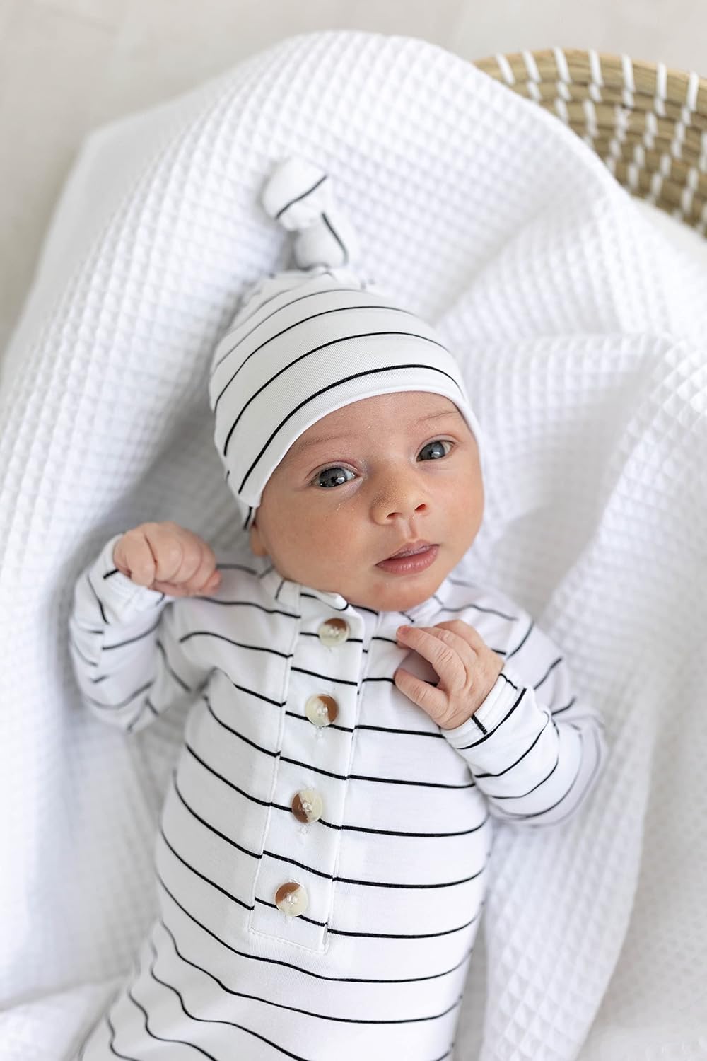 Stroller Society Knotted Baby Gown Set for Newborns and Babies