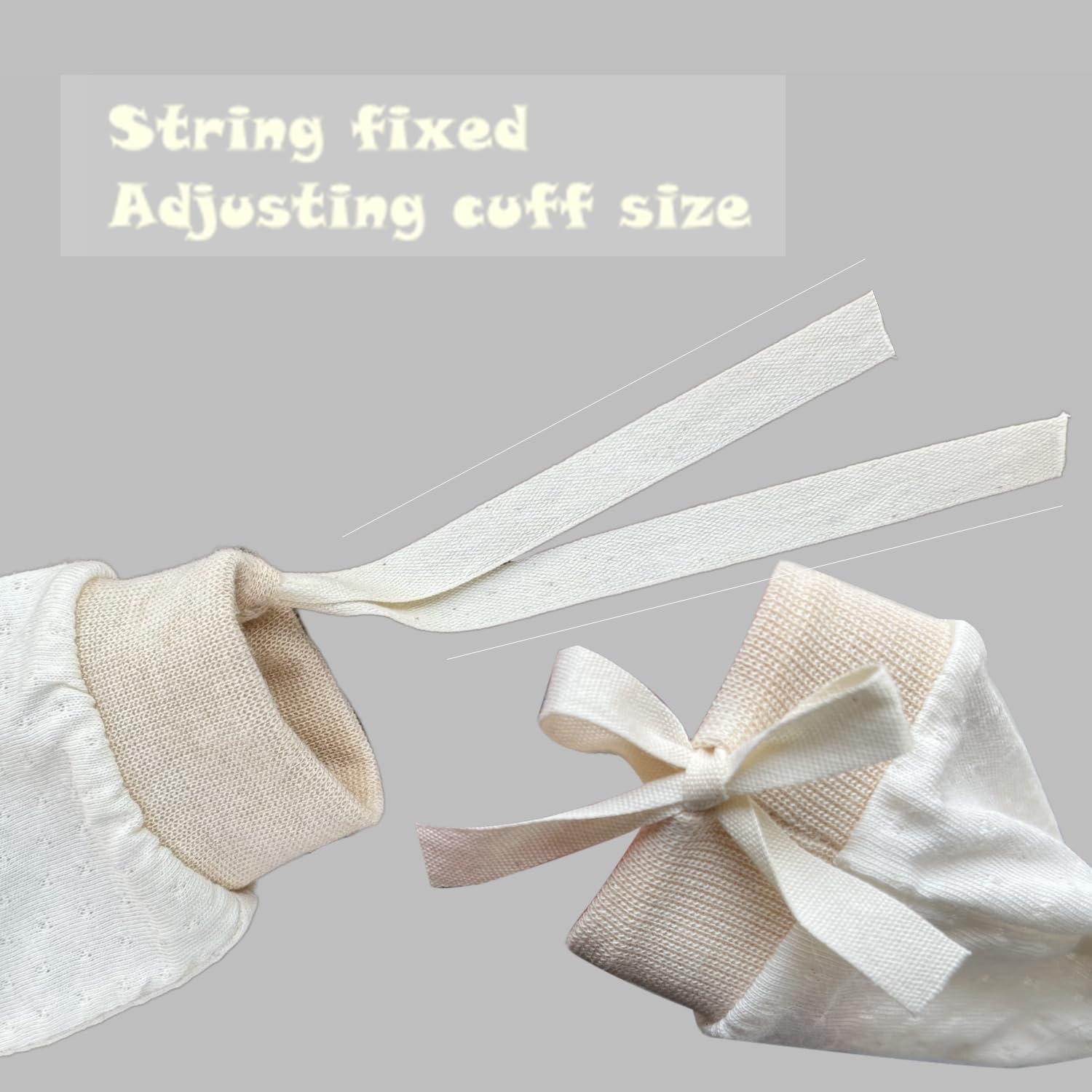 Organic Cotton Baby Mittens No Scratch Soft for Newborns