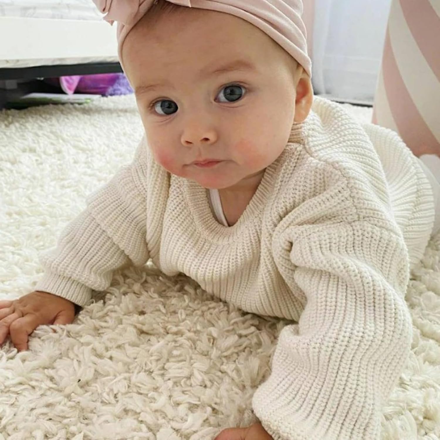 Treasured Stripe Baby sweater