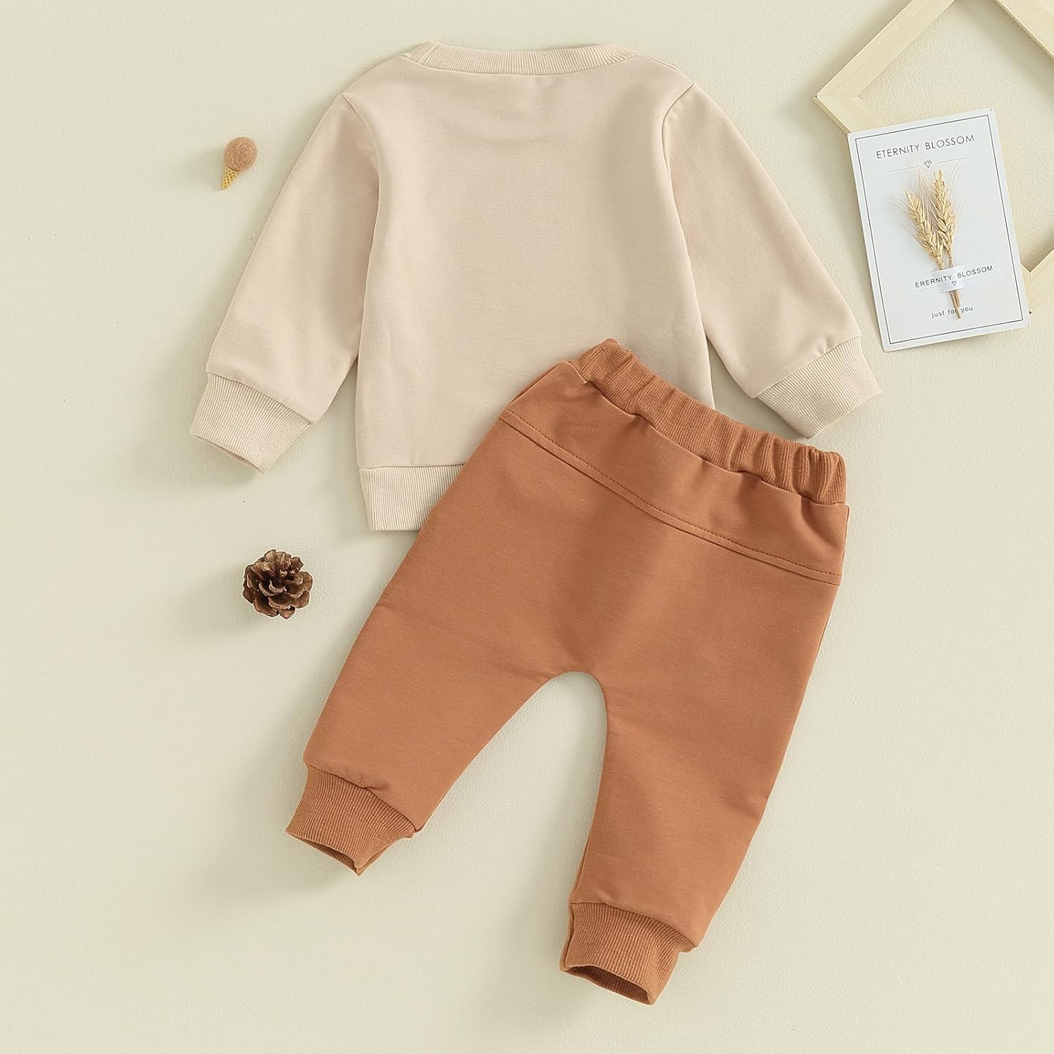 Meiweileya Toddler Winter Outfit - Funny Letters Sweater Set