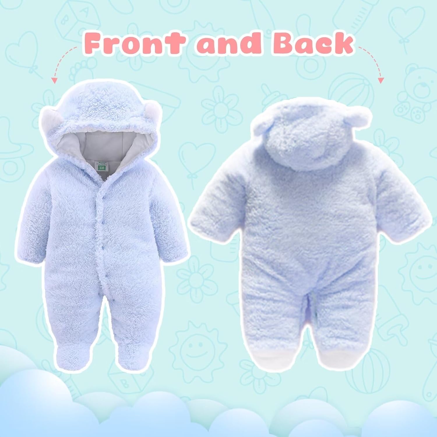 Baby Winter Snowsuit Bear Suit