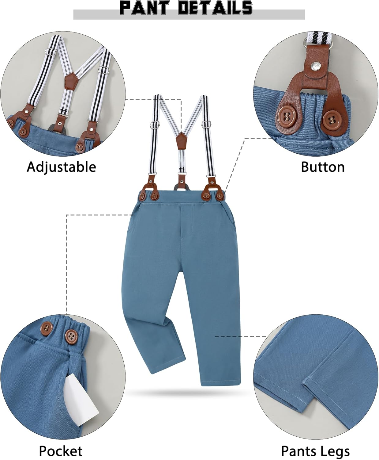 YUEMION Toddler Boy Suit Wedding Dress Set