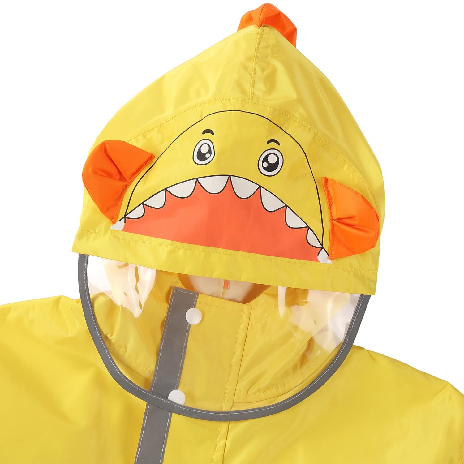 Fewlby Toddler Waterproof jackets for rain - Detachable hood with raglan sleeves