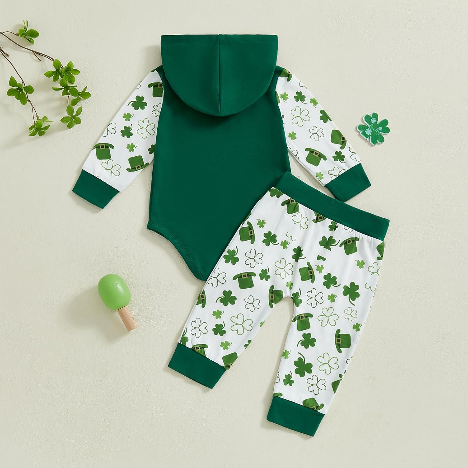 BemeyourBBs St Patricks Day First Day Baby Romper Set