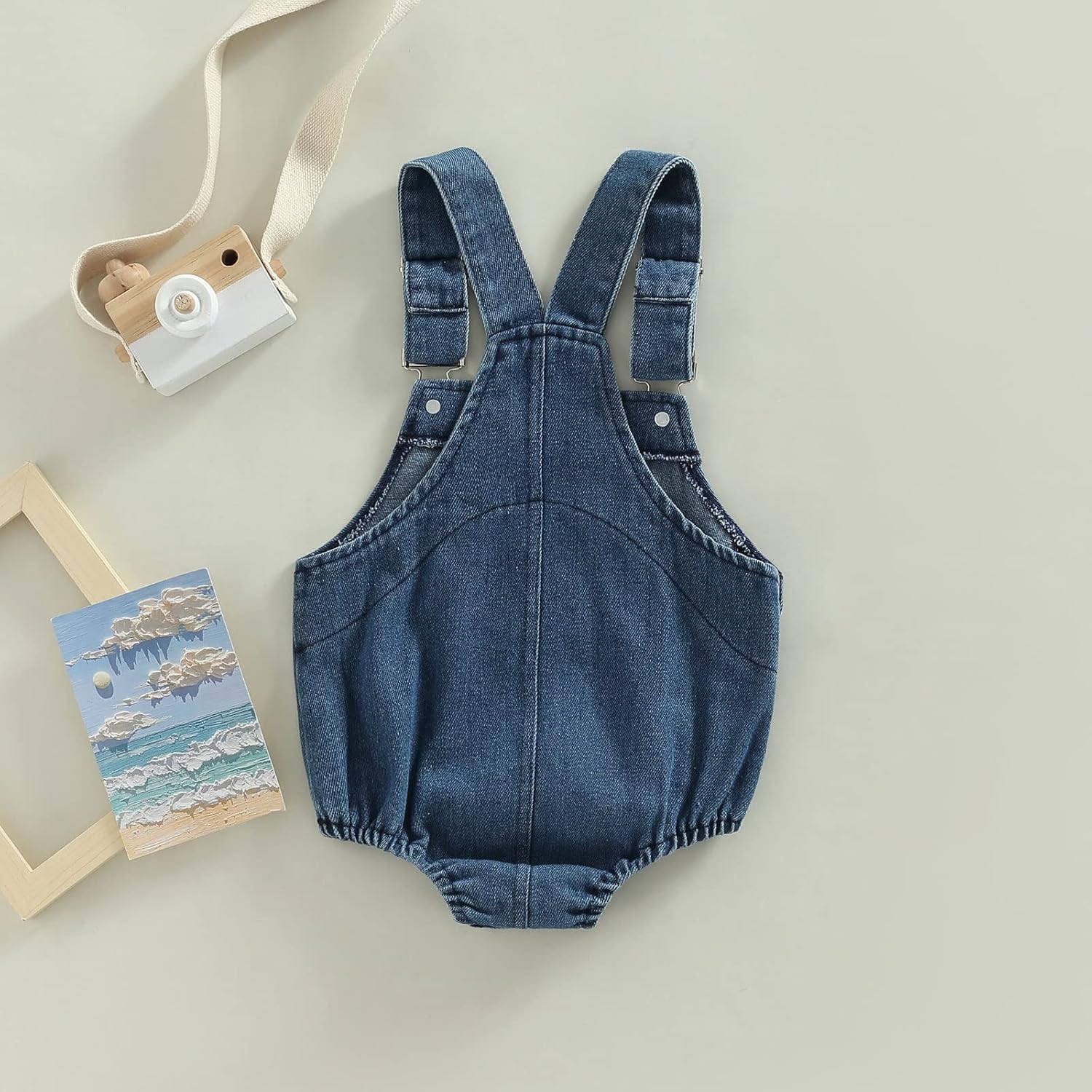 BULINGNA Baby Romper Denim Overalls Summer Comfort for Baby