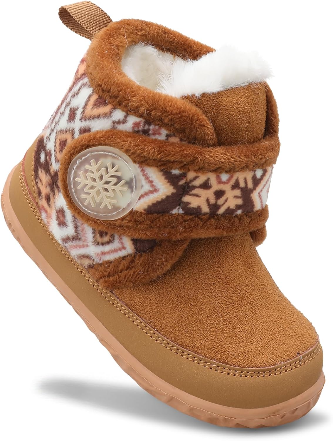 Cute Toddler Slippers for Boys Girls Cozy Winter Boots with Fuzzy Sole