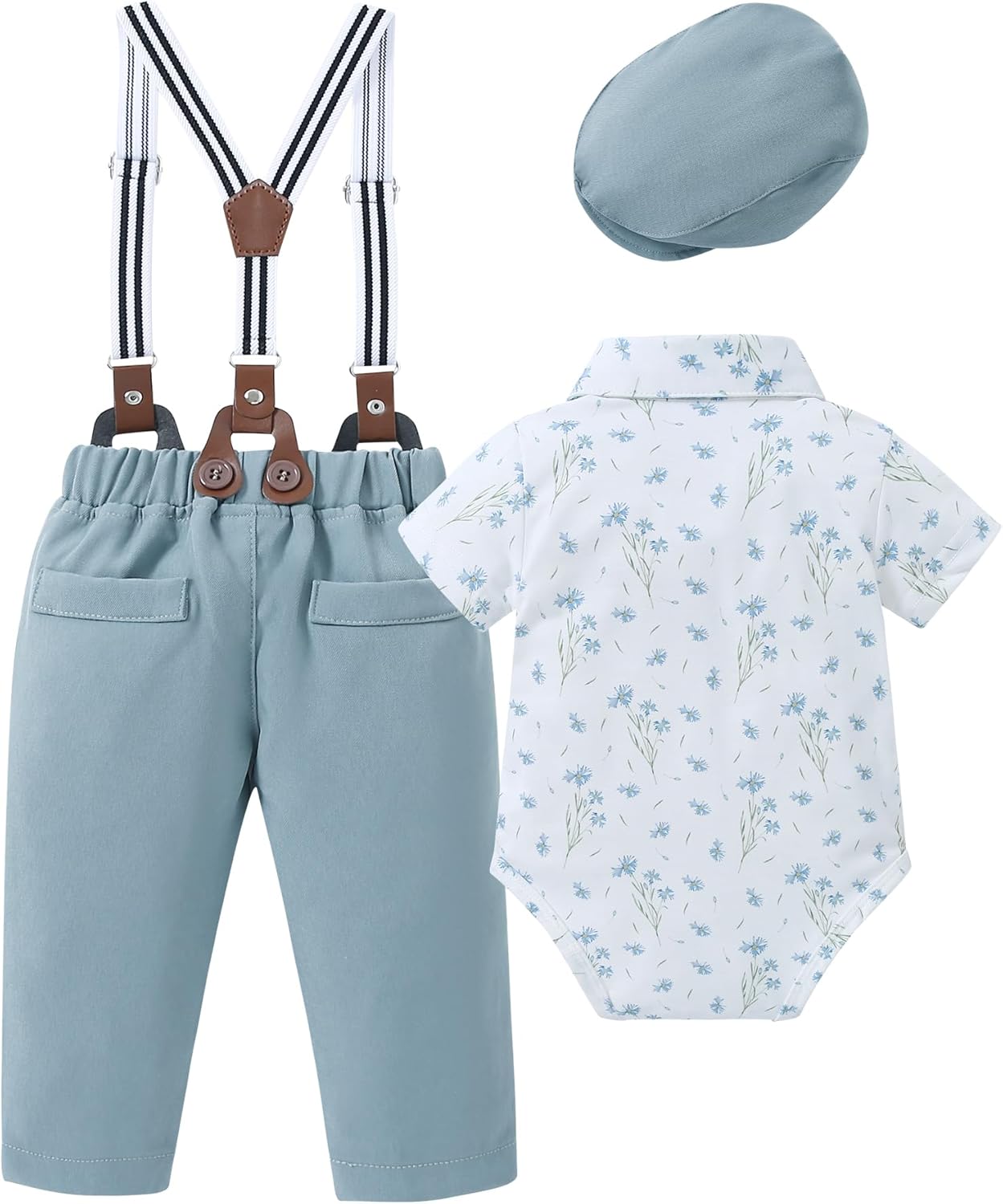 YALLET Baby Boy Tuxedo Suit