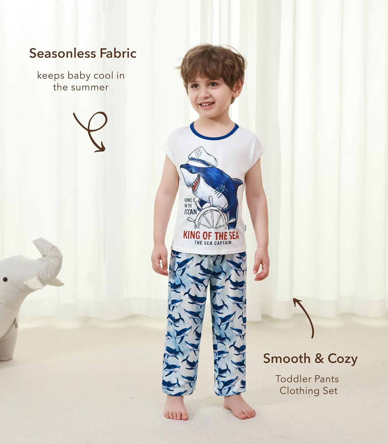 DREAMHALO Toddler 2-5T Bamboo Viscose Tank Pants Set