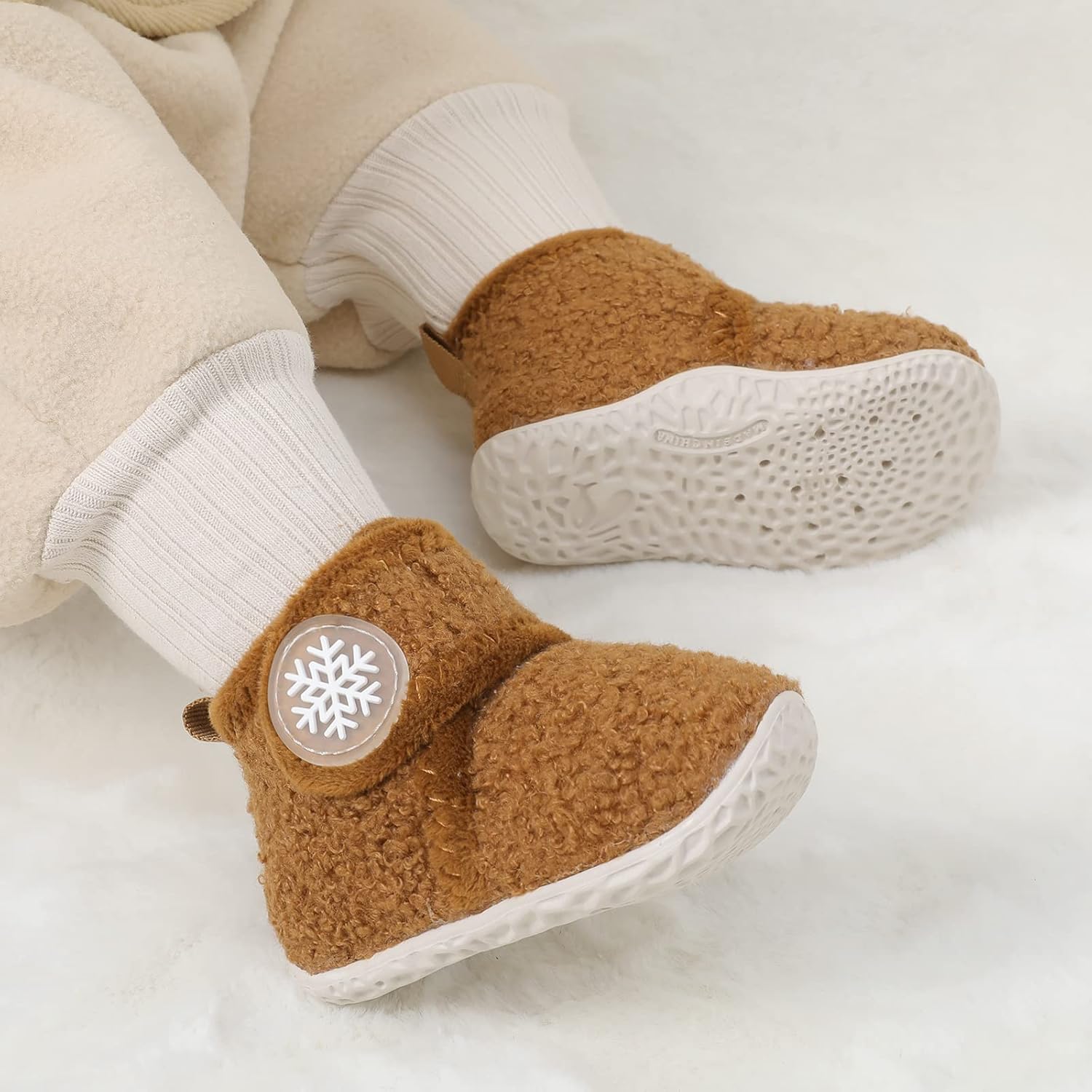 Warm Non-Slip Baby Booties for Walkers