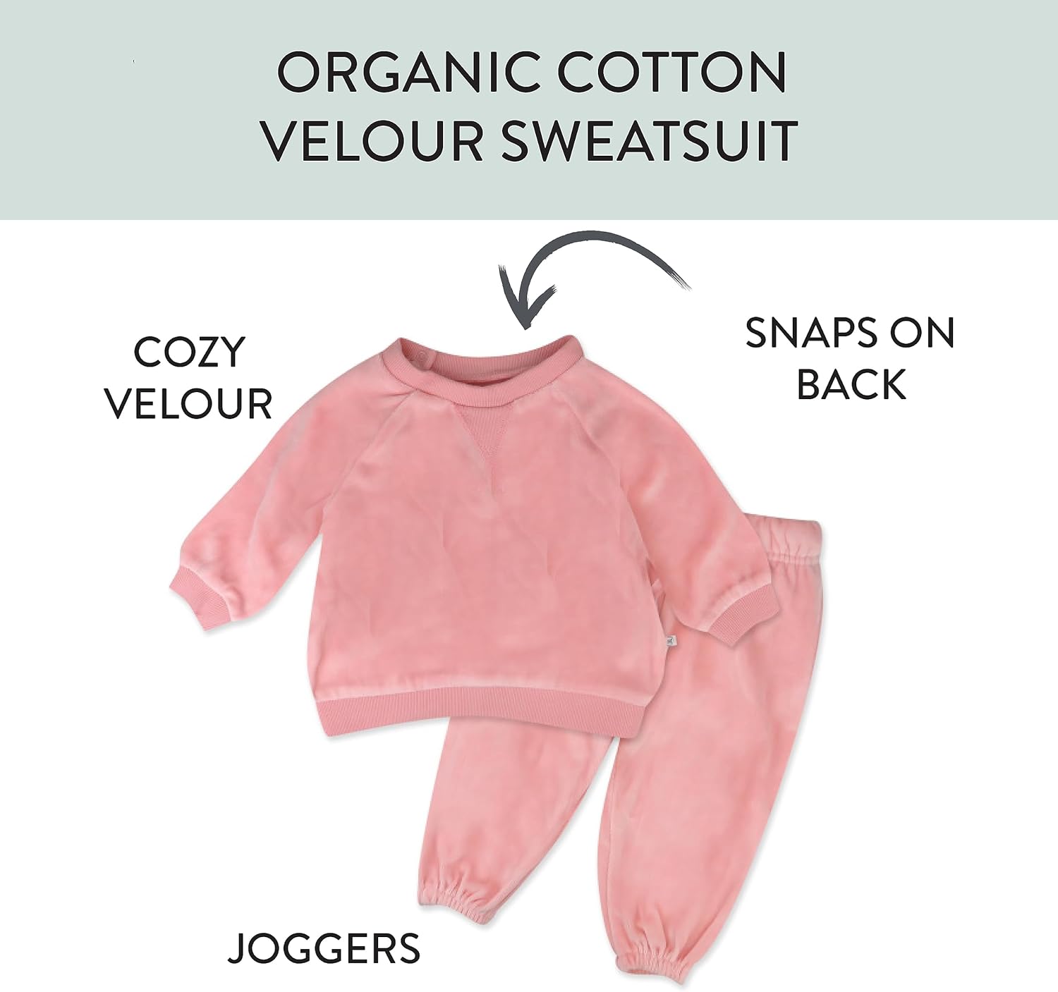 HonestBaby Velour Hoodie and Sweatpants Set