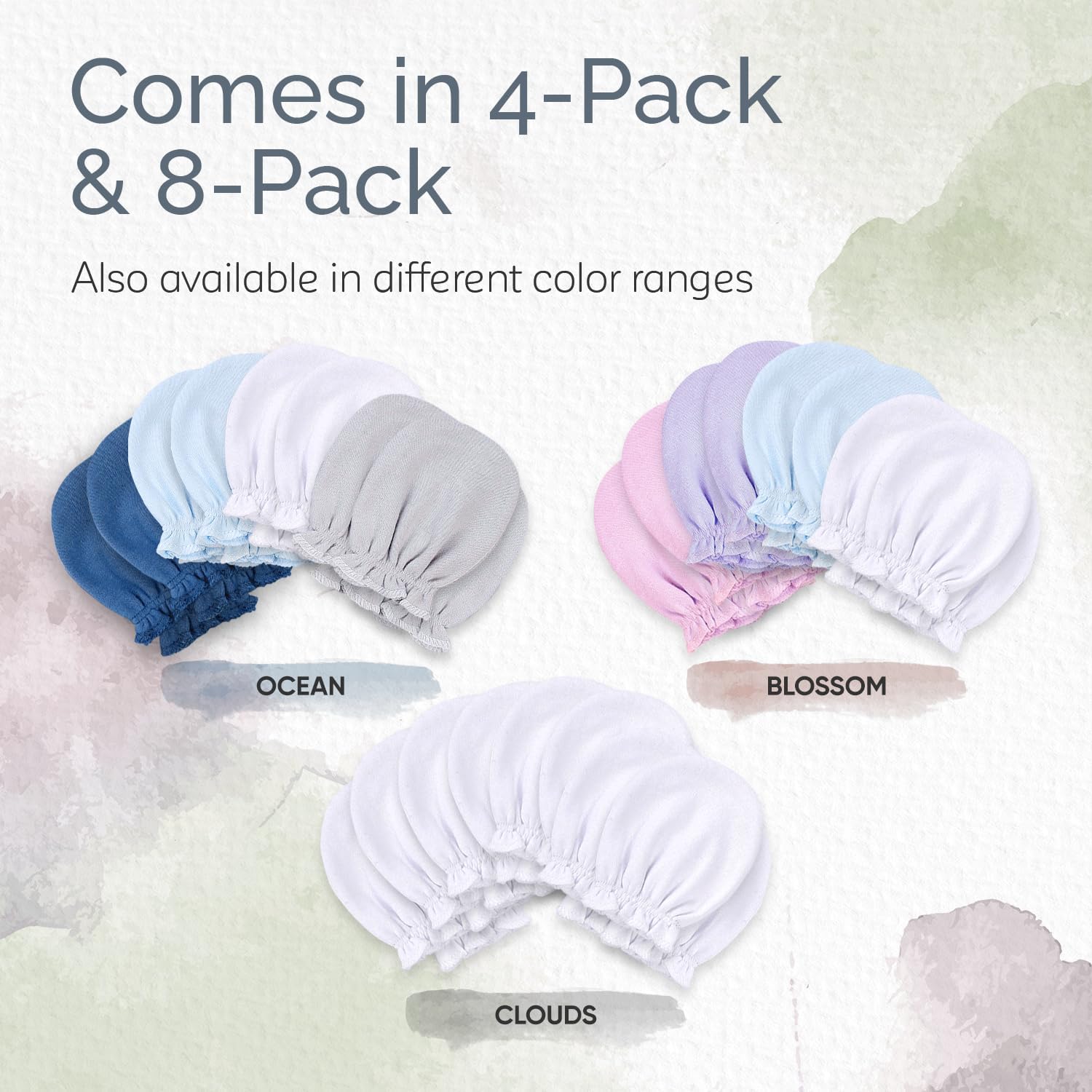 KiddyCare Hand Mittens No Scratch for Newborns 0-6 Months
