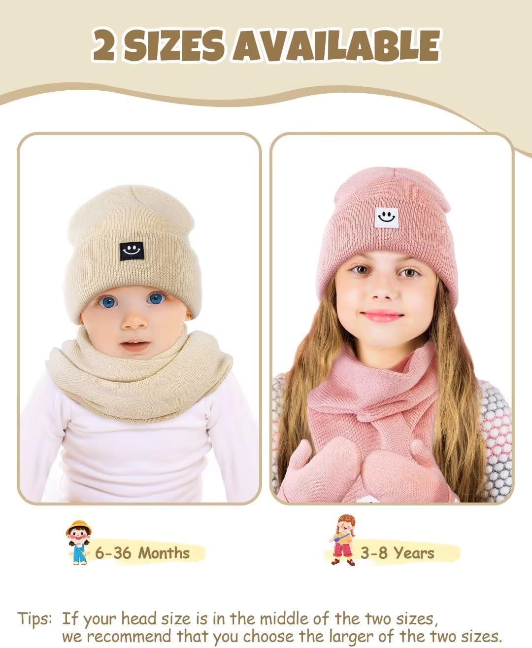 Warm Cozy 3-in-1 Baby Winter Set for Girls Boys