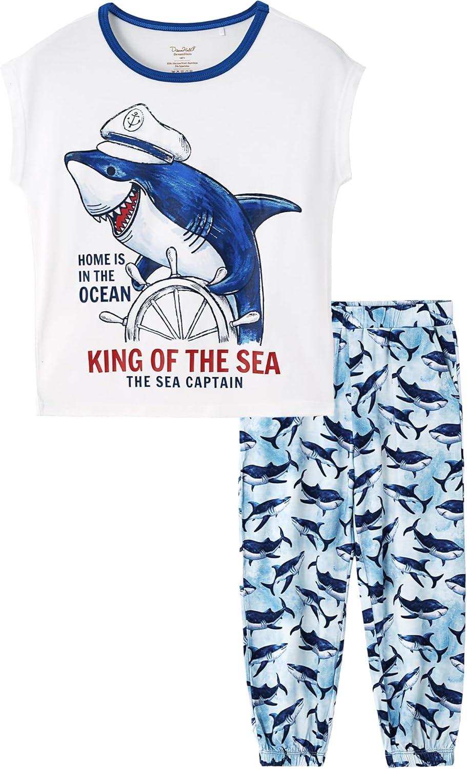 DREAMHALO Toddler 2-5T Bamboo Viscose Tank Pants Set