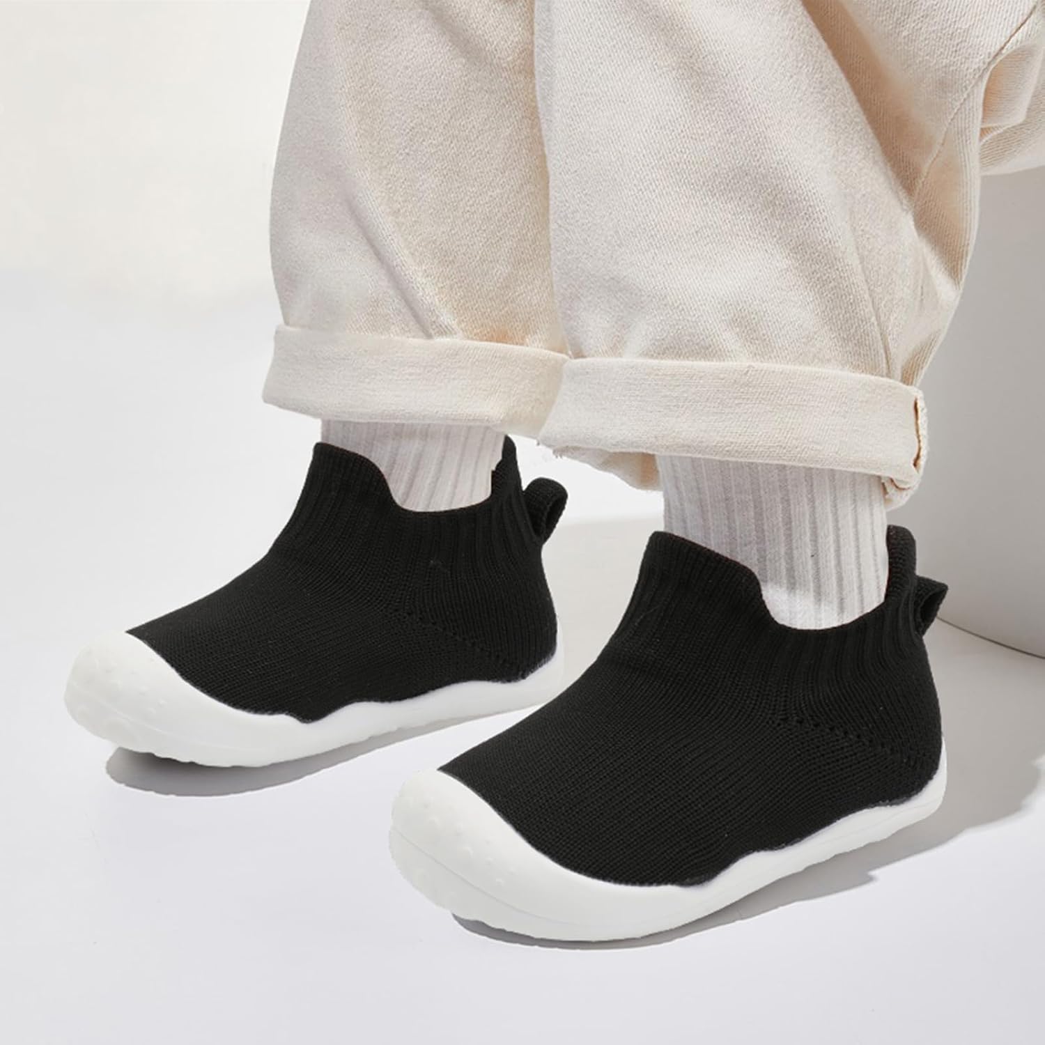 Adorable Soft Sock Shoes Non-Slip Baby Shirts Breathable for Kids