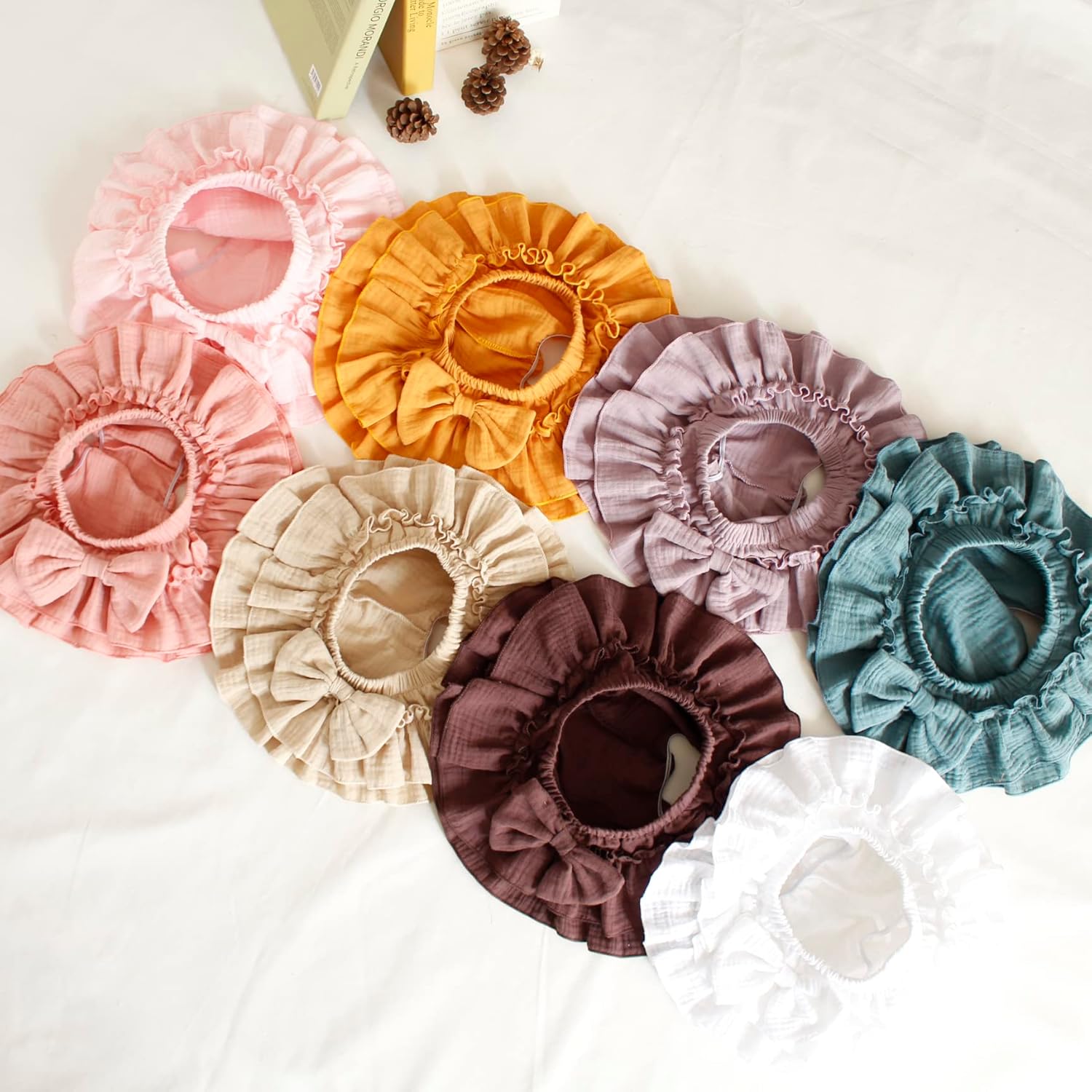 Newborn Girl Cotton Skirt Set with Built-in Shorts