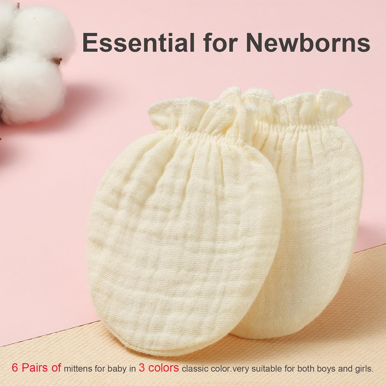 Newborn No-Skid Mittens