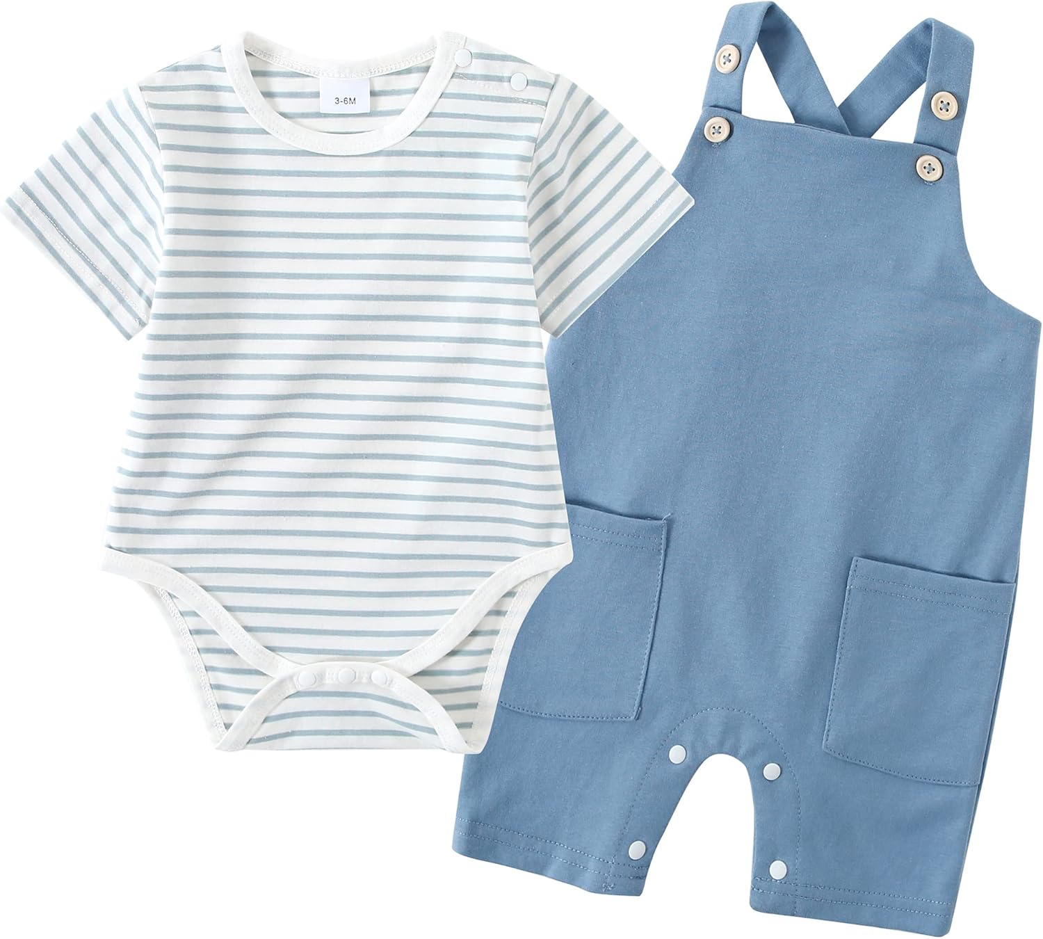 Infant Boys Summer Romper Set