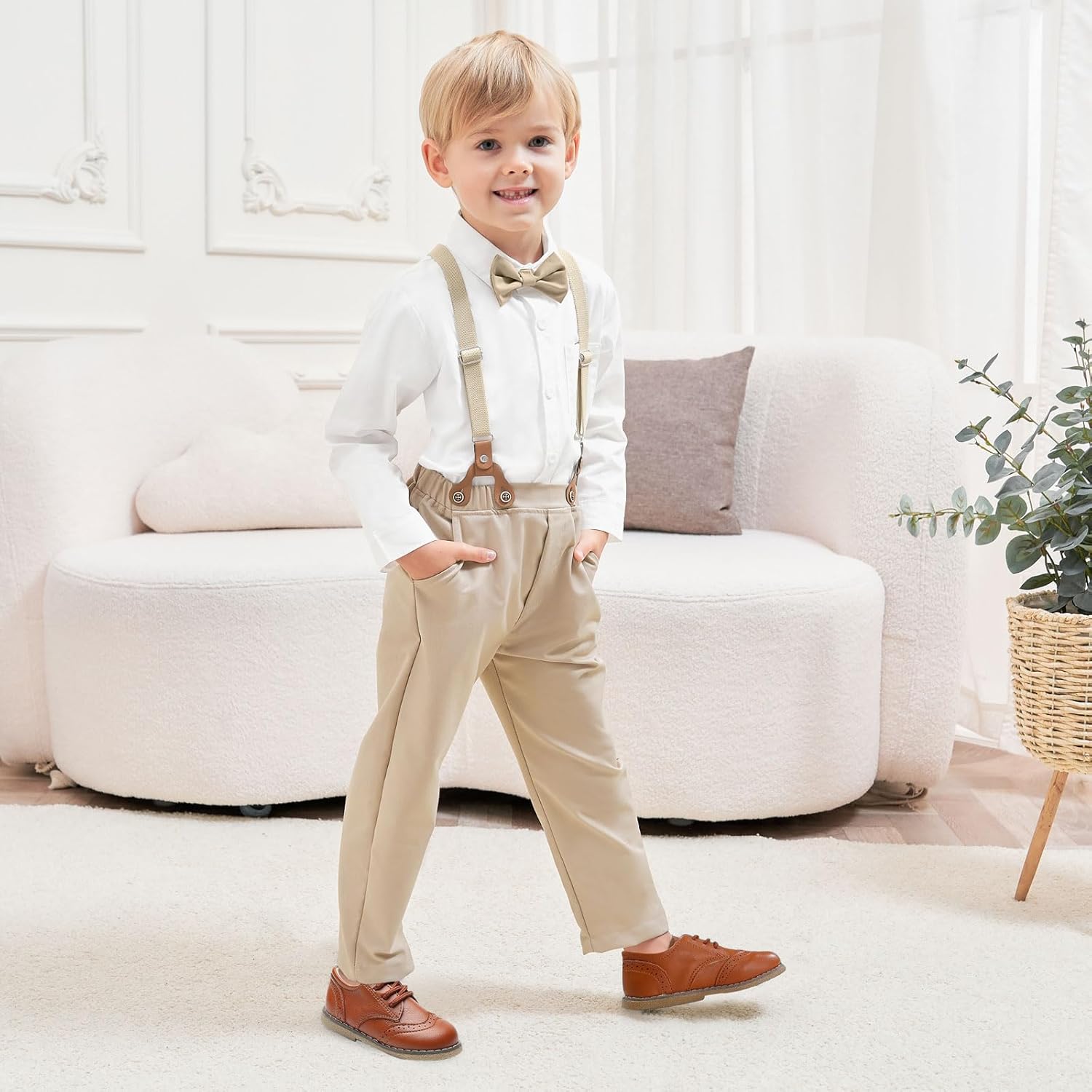 Stylish comfy Toddler Boys Button-Down Nobody