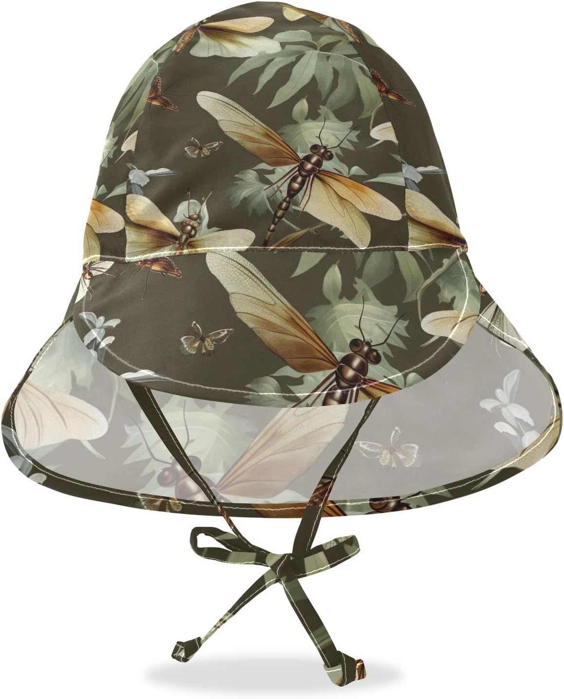 J JOYSAY Dragonfly Leaves Baby Sun Hat toddler UPF 50 vibrations