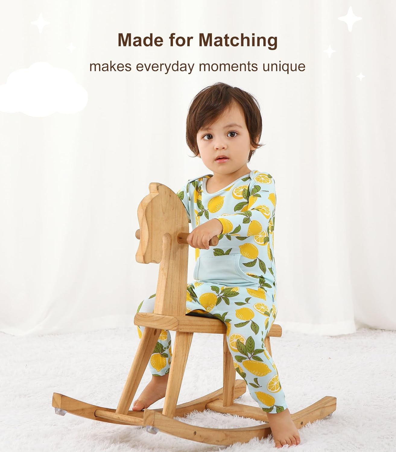 DREAMHALO Baby Boys Romper