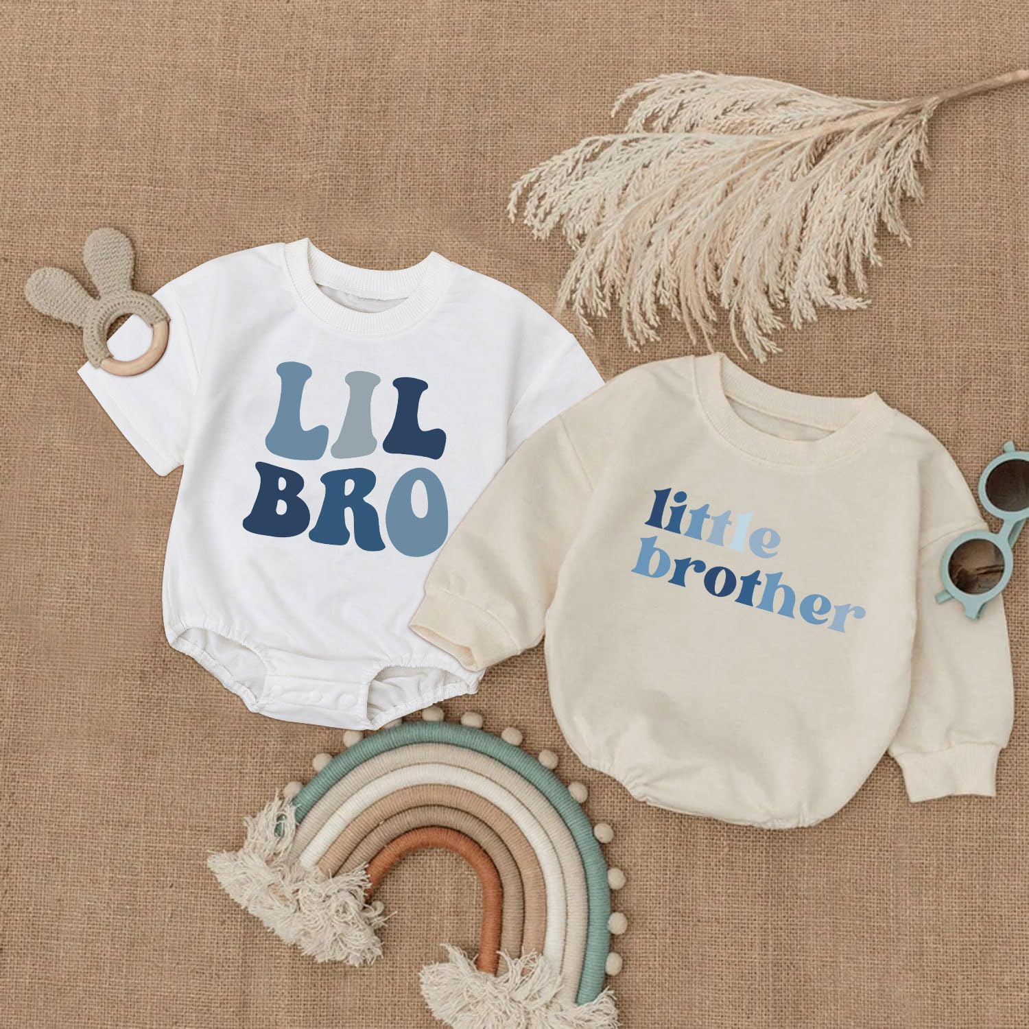 Premium Comfort Style Baby Boy Romper Set for New Little Brothers