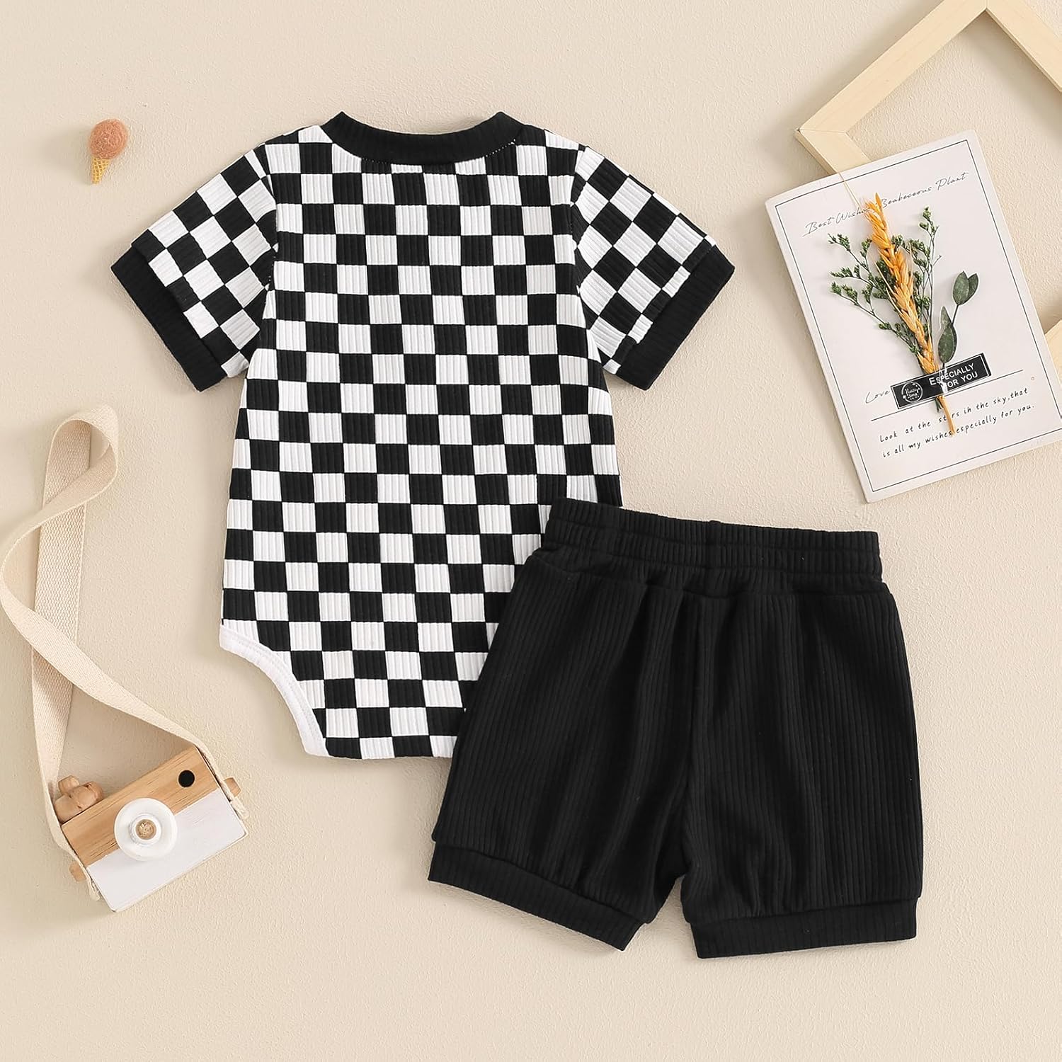 Summer Romper Shorts Set for Baby Boys Girls