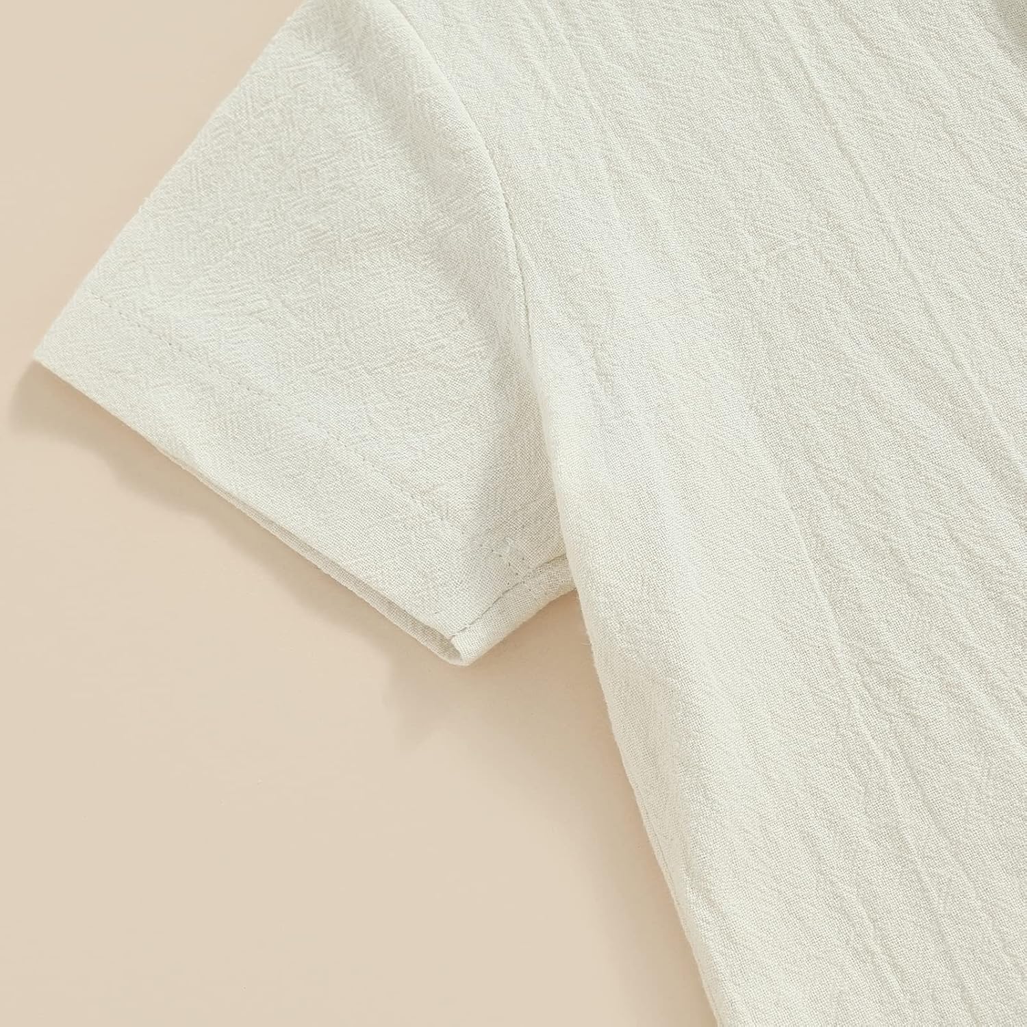 Qualitykaruedoo Toddler Boy Cotton Linen Shorts Set