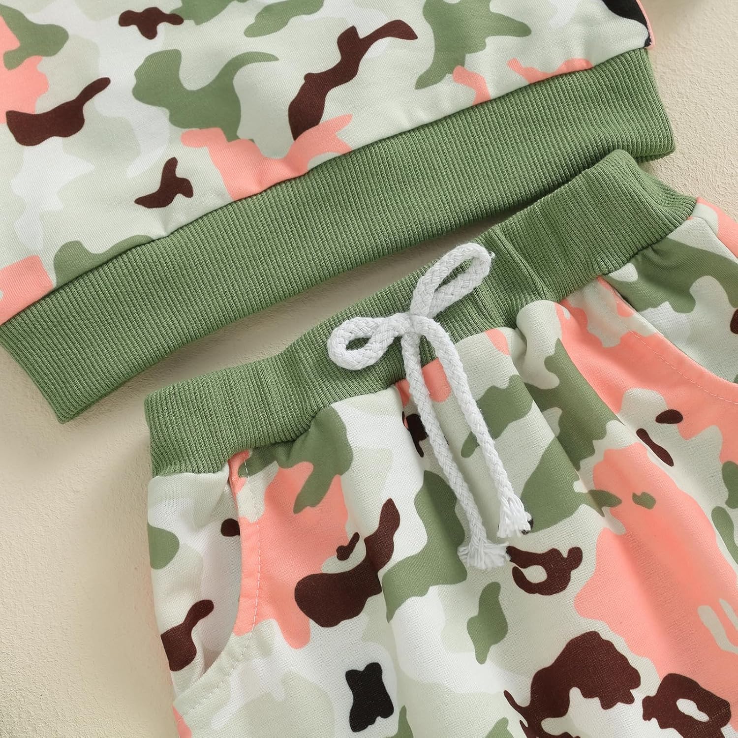 Camo Sweatshirt and Jogger Pants Set for Baby Girls