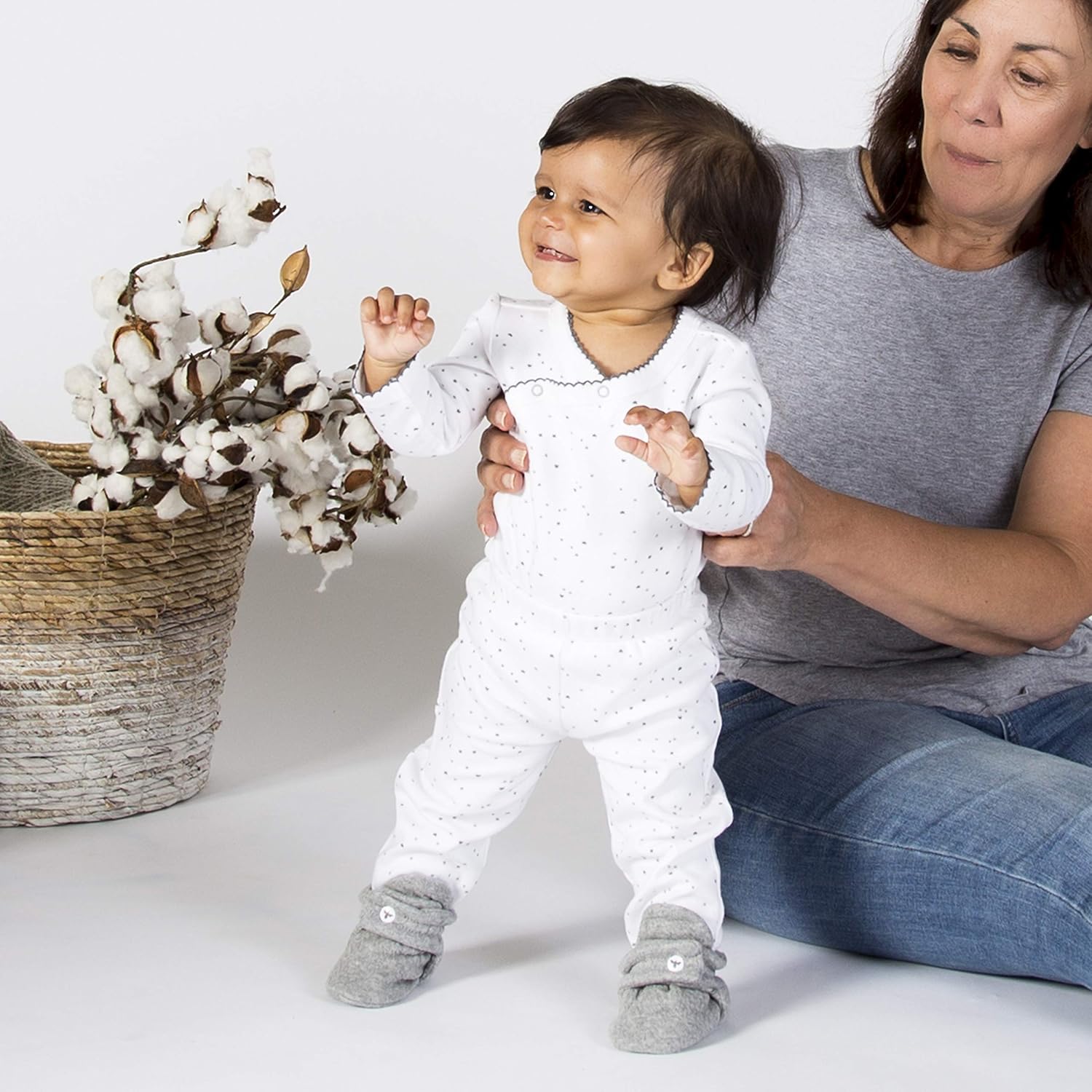 Burts Bees Baby Gender Neutral Slipper Socks for Newborns