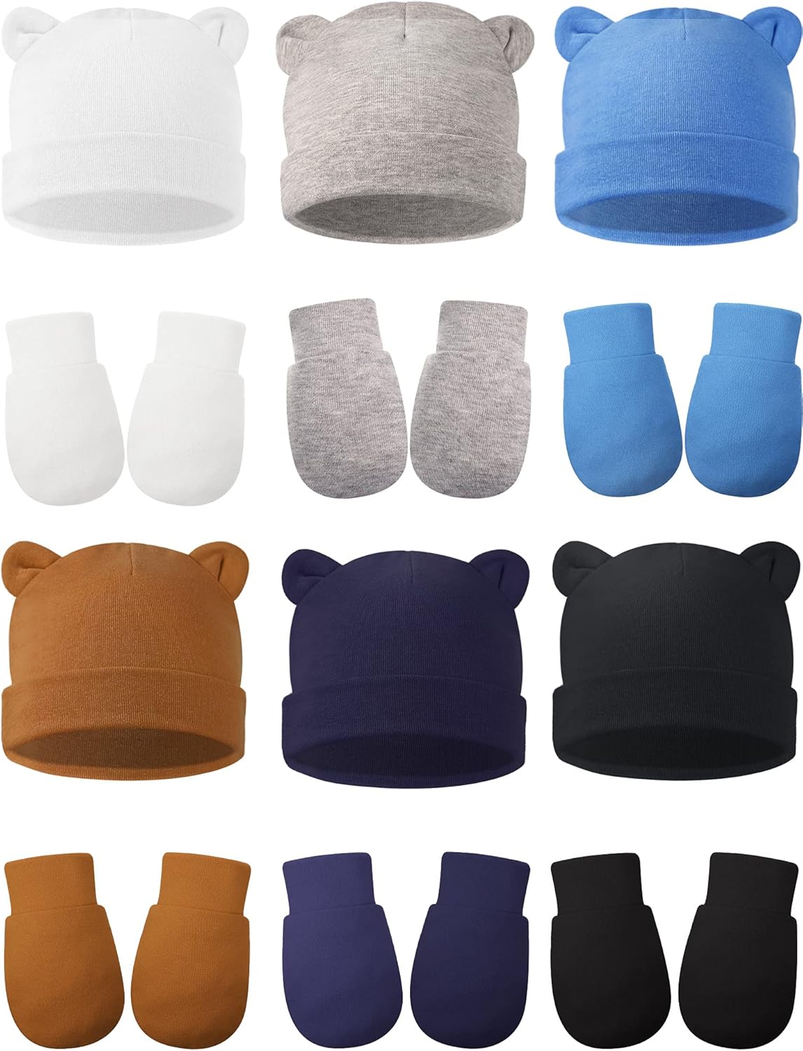 Geyoga Baby 12-Piece mittens set for 0-12 Months