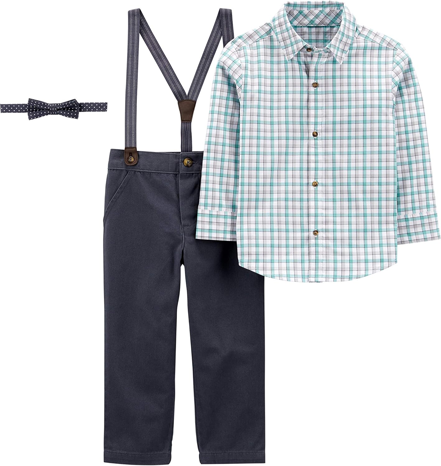 Simple Joys by Carters toddler boys 4-piece bow tie and suspenders set