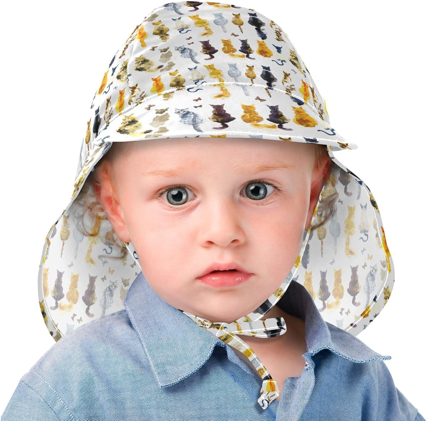 Perfect Sun Protection KLL Adjustable Baby Toddler Beach Hat UV Protection