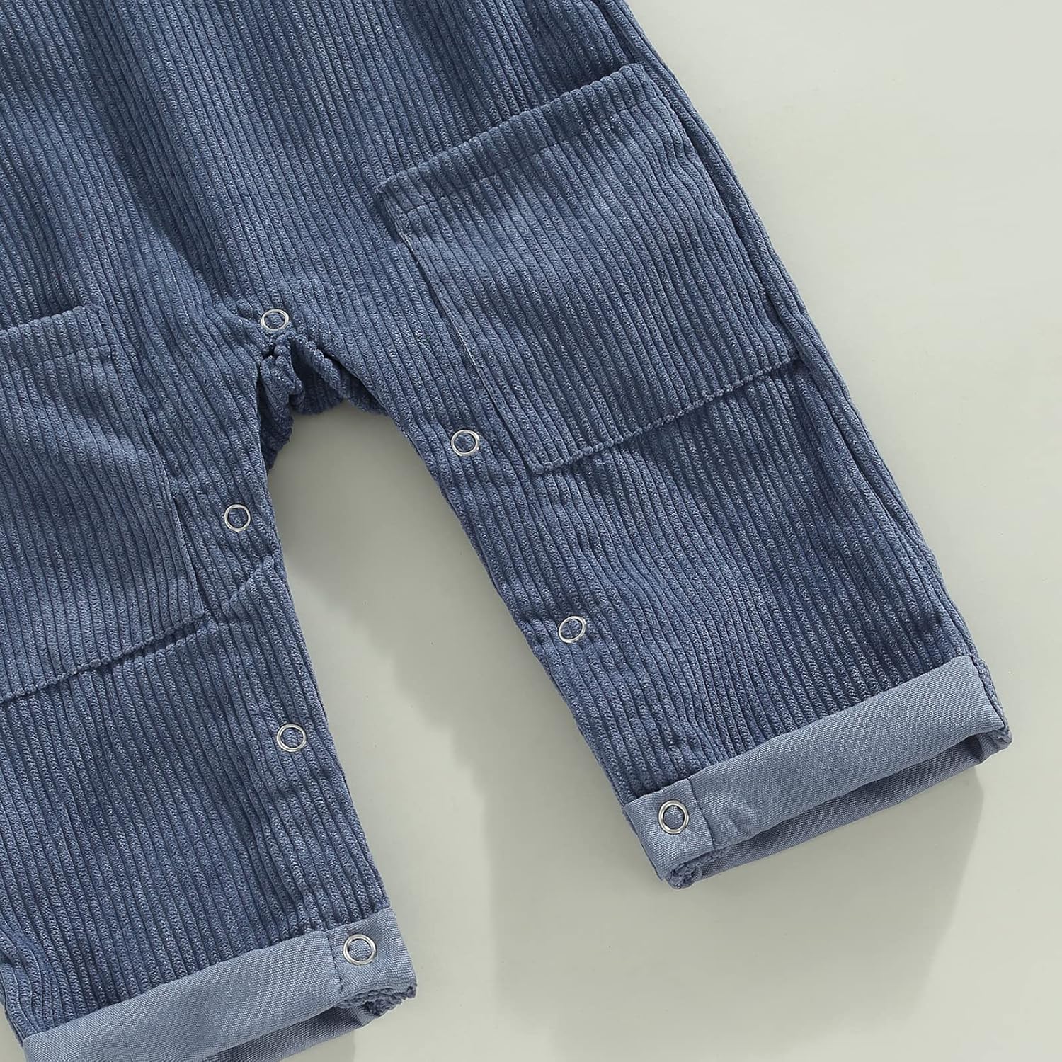 Plush reversible cotton overalls for baby