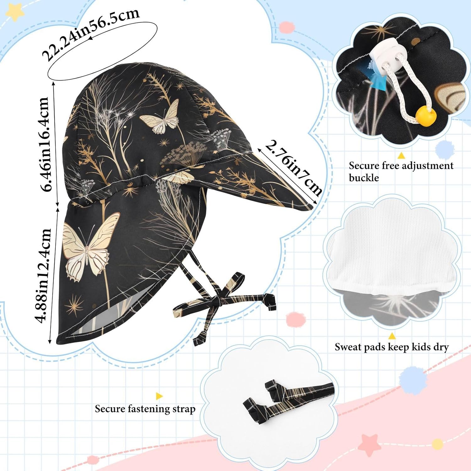 Adjustable Baby Sun Hat with UPF 50