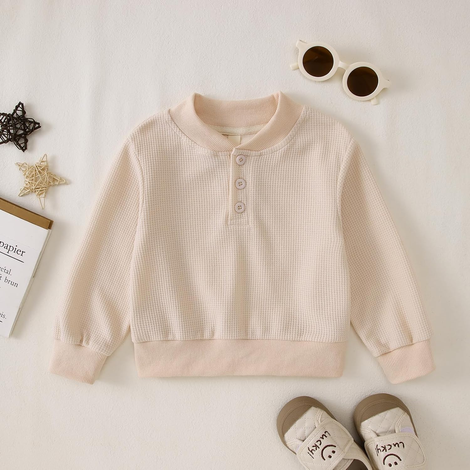 Perfect Friendship - Waffle Sweatshirt for Toddler Boys Girls