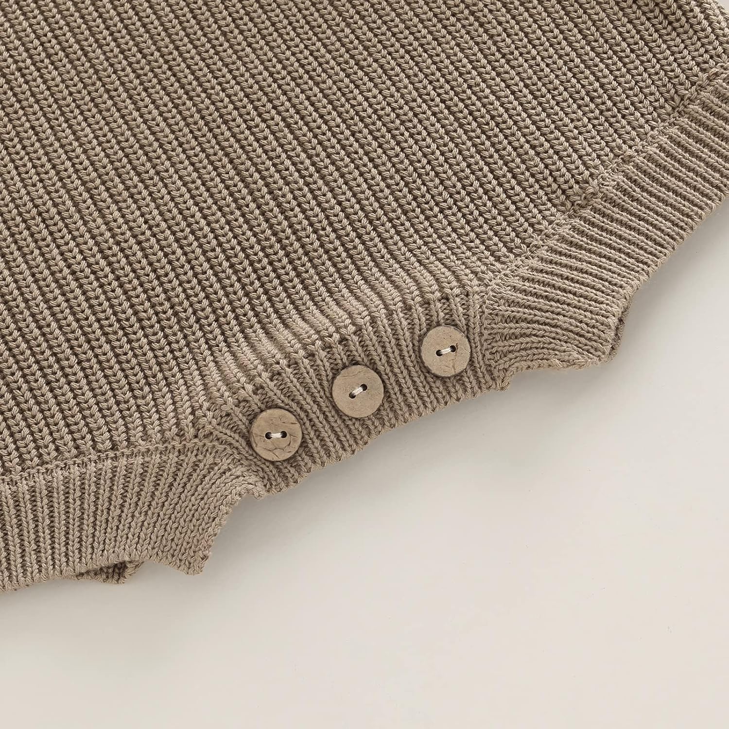 Adorable Winter romper for Baby - toddlerunisexcable knit