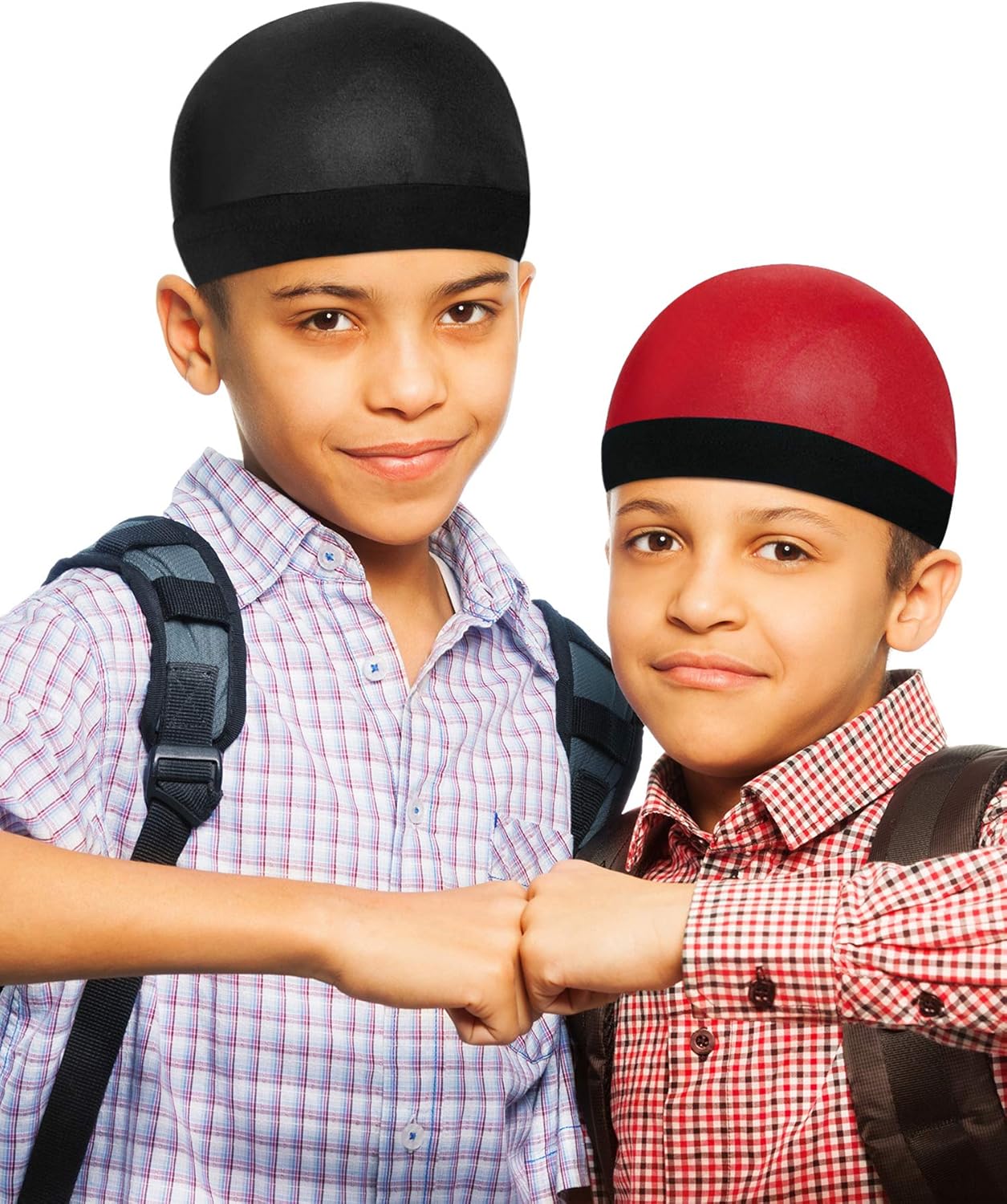 6-Piece Kids Satin Wave Caps