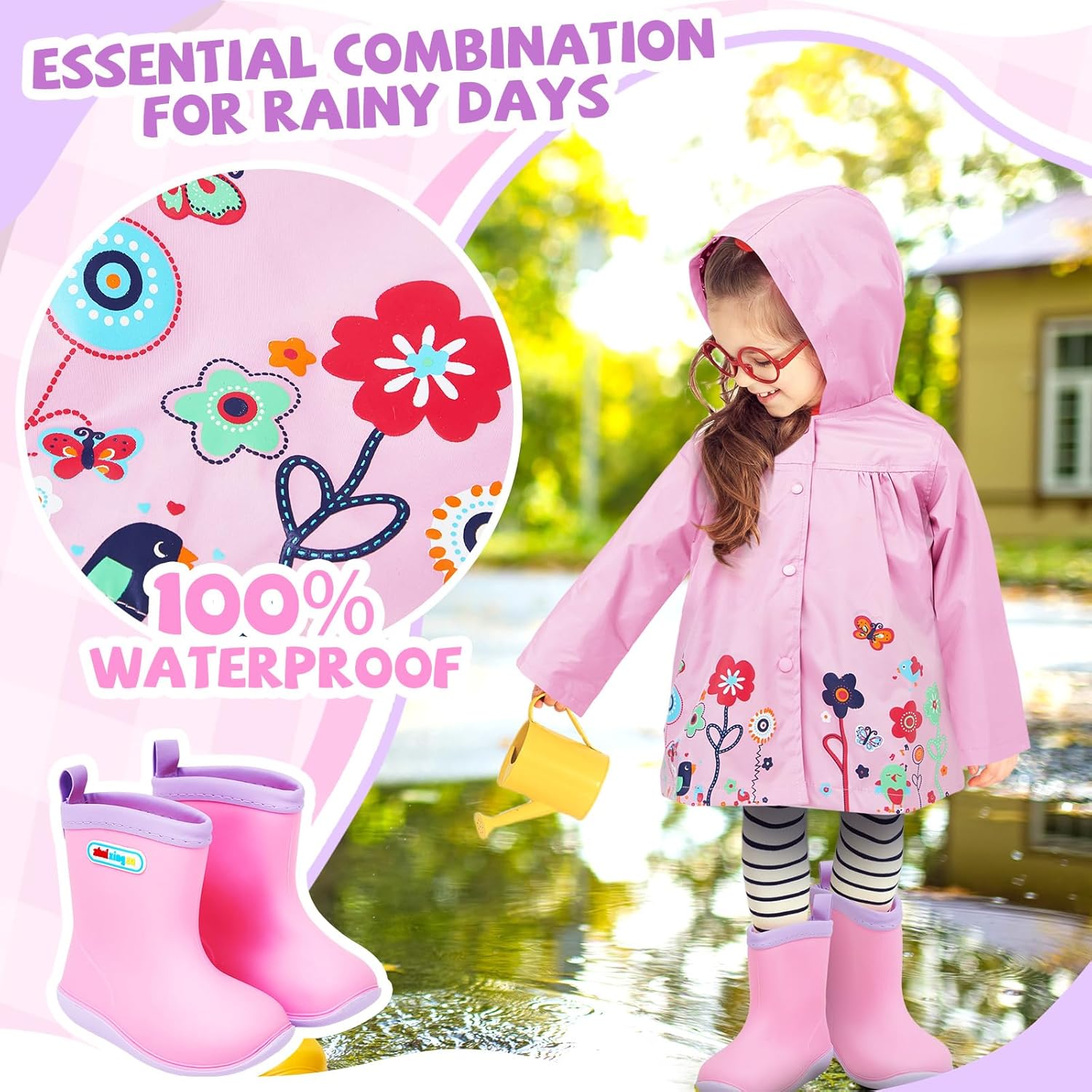 Twistover 2-in-1 Toddler Rain Coats Set