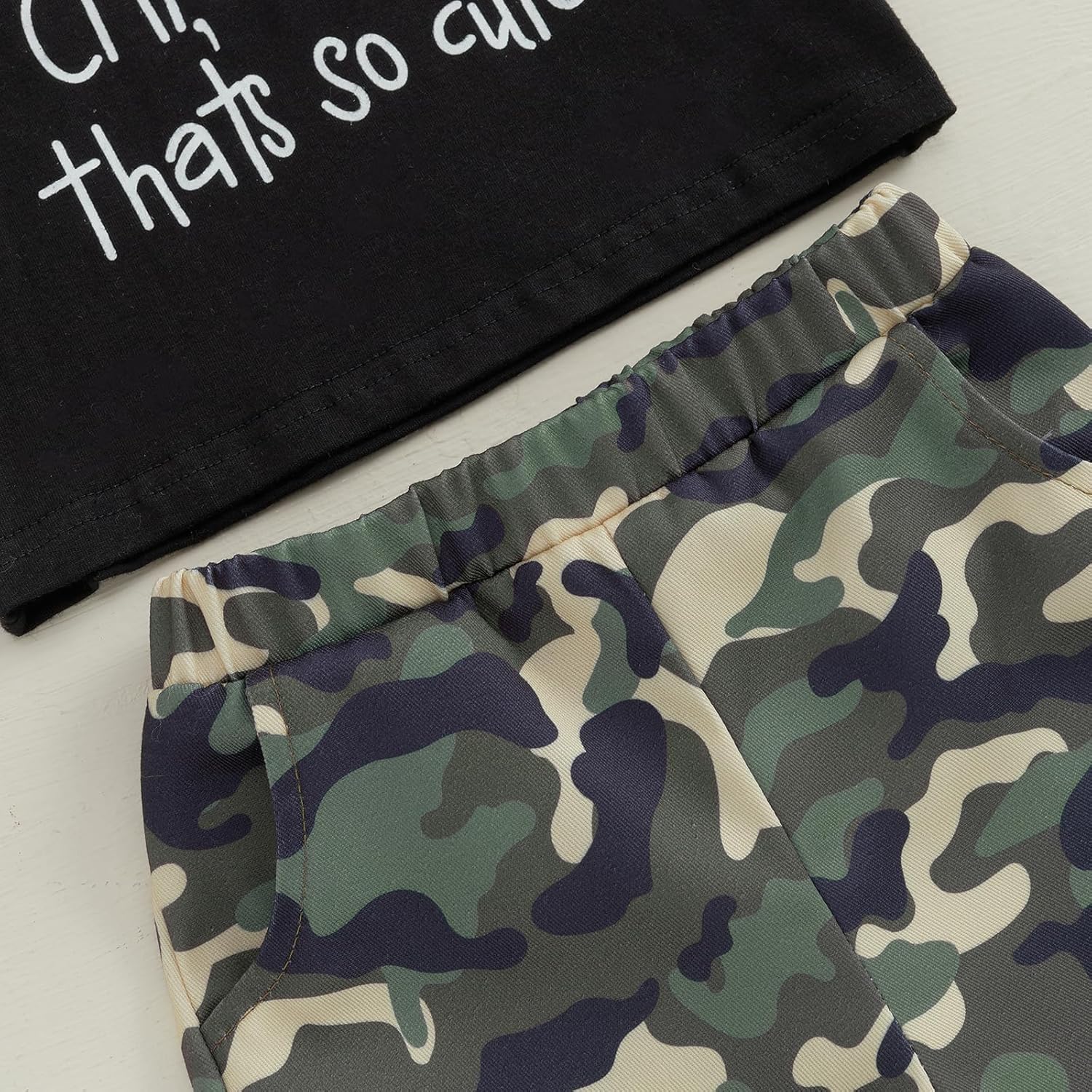 Wdehow Toddler Boys Summer Camouflage Sets
