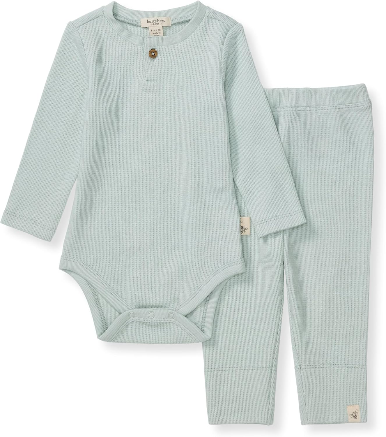 Burts Bees Baby - Organic Cotton Bodysuit Pant Set