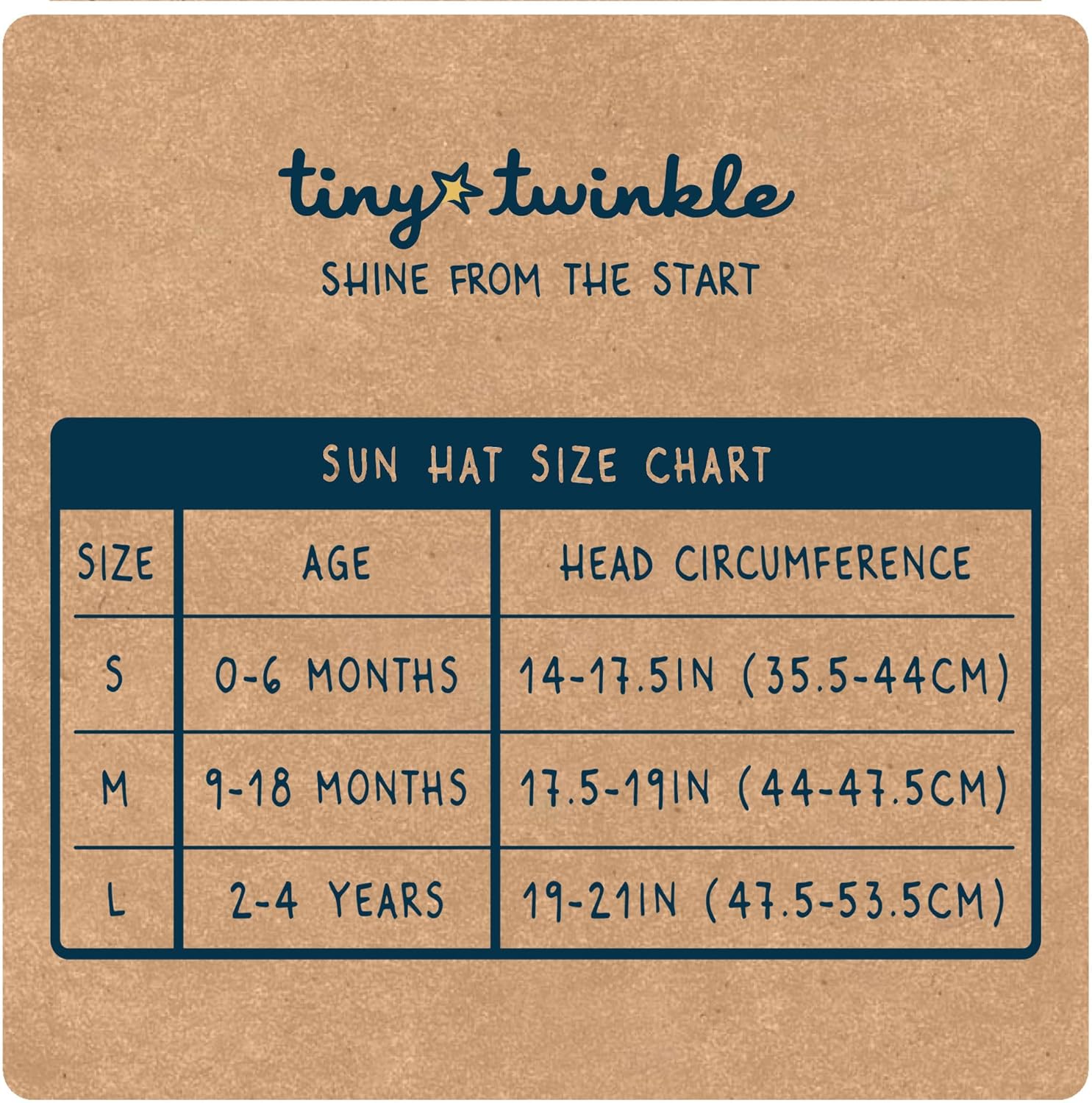 Tiny Twinkle Adjustable Sun Hat with UPF 50