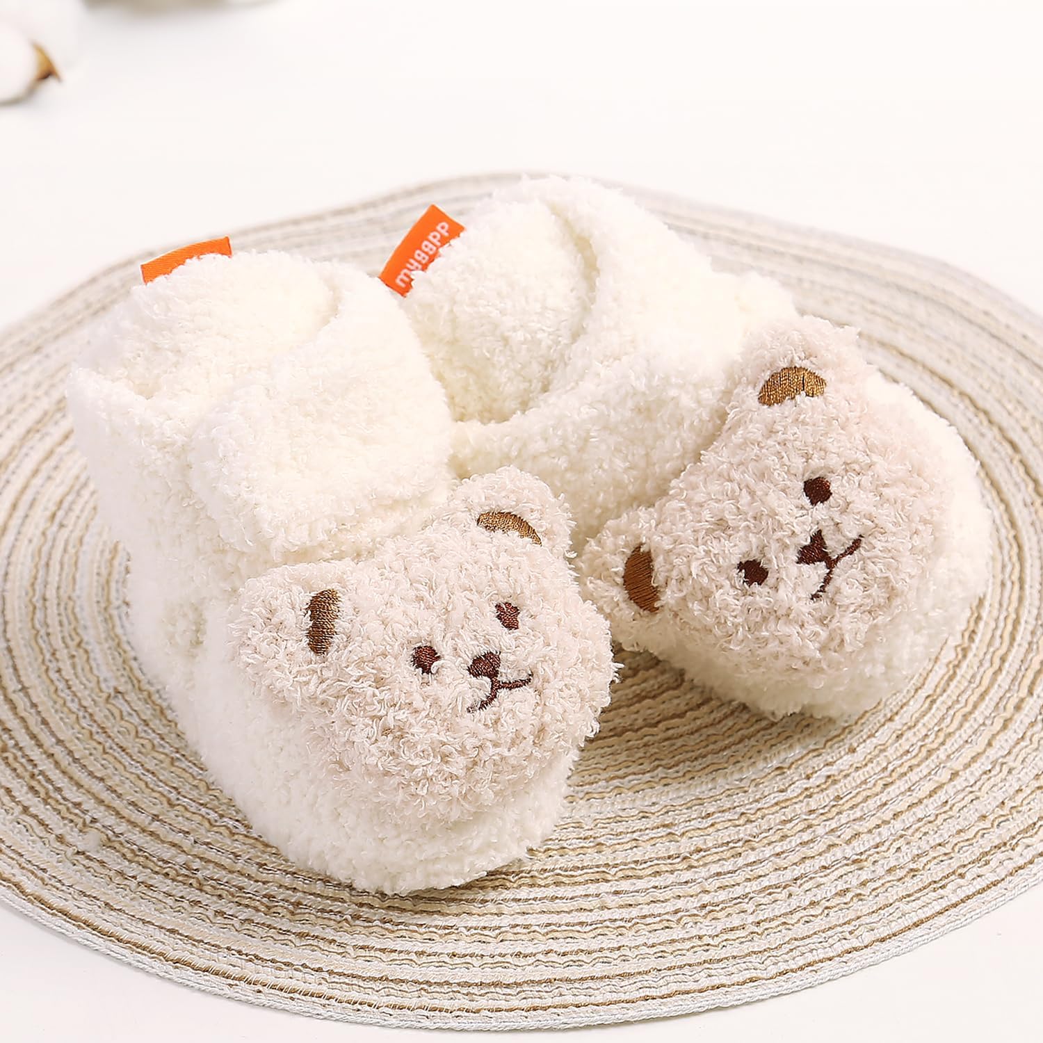 COSANKIM Baby Booties Newborn Fleece Non-Slip Cold Weather