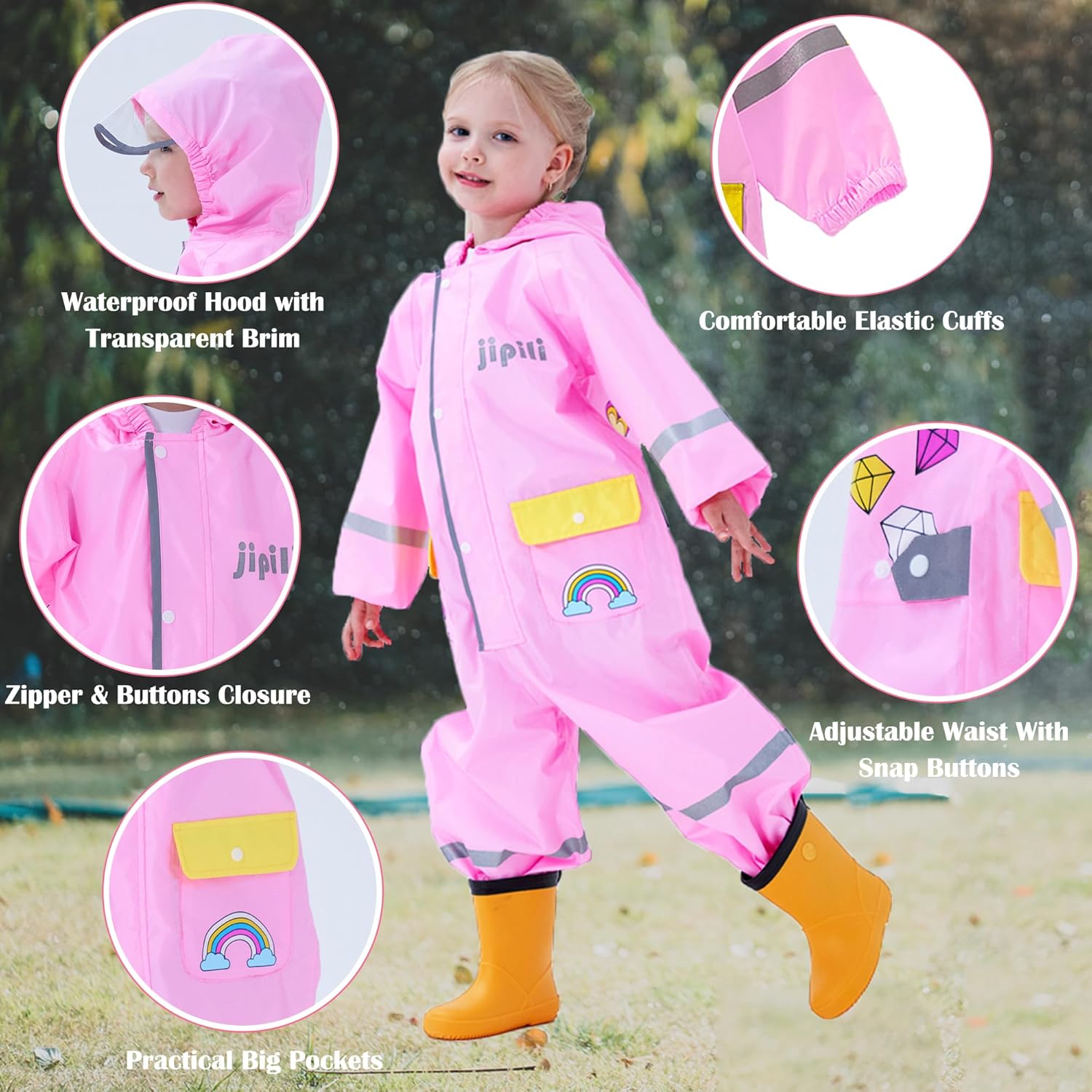 Safe and Fun Rain Immediate waterproof raincoat