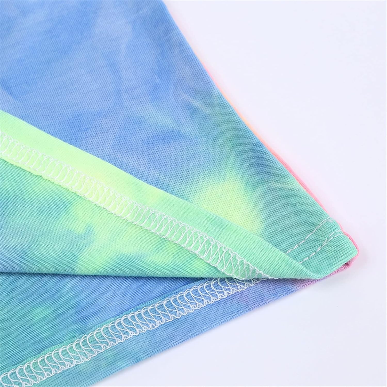 Kids Casual Tie Dye Sweatshirt and Camouflage Pants Set 2Pcs
