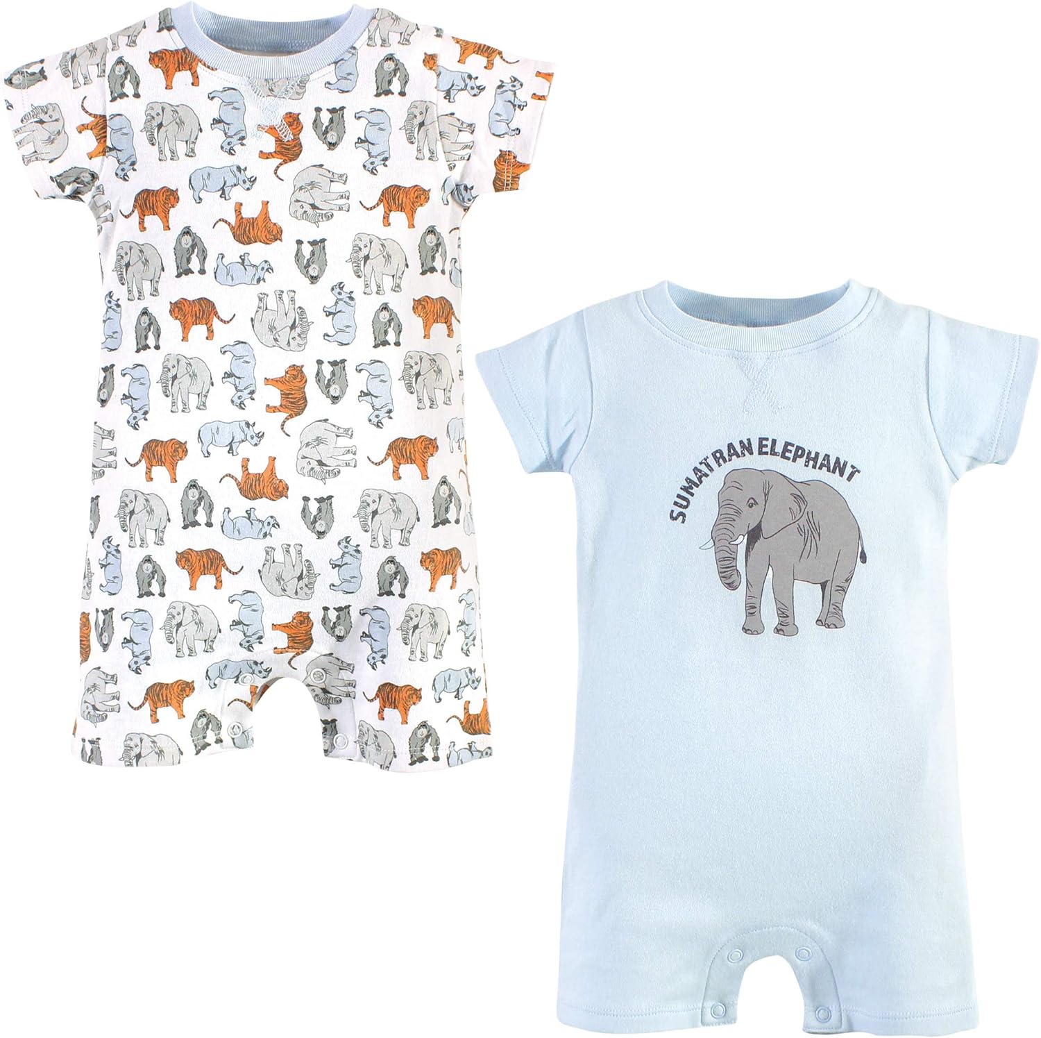 Touched by Nature Organic Cotton Rompers for Baby-Boys