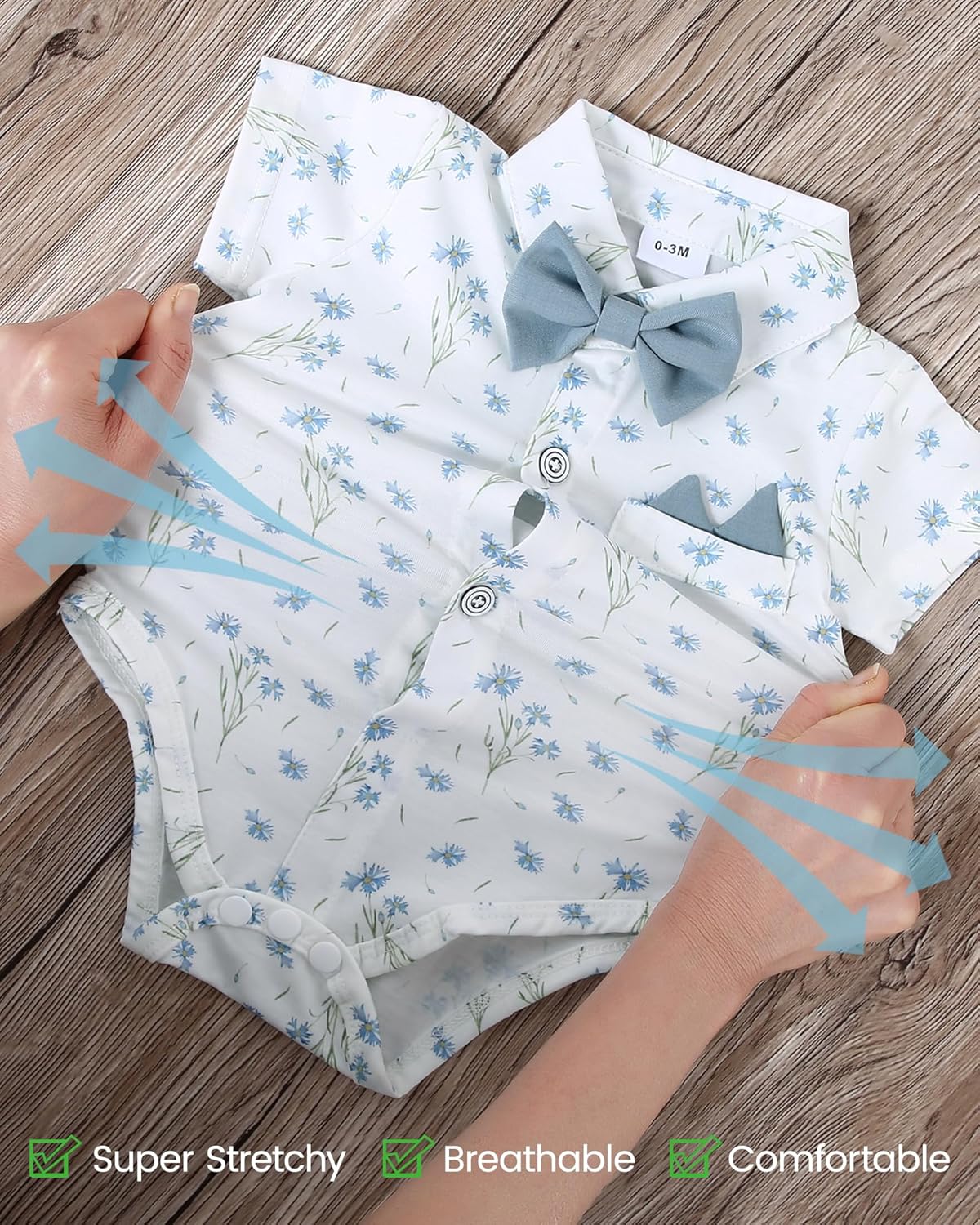 YALLET Baby Boy Tuxedo Suit