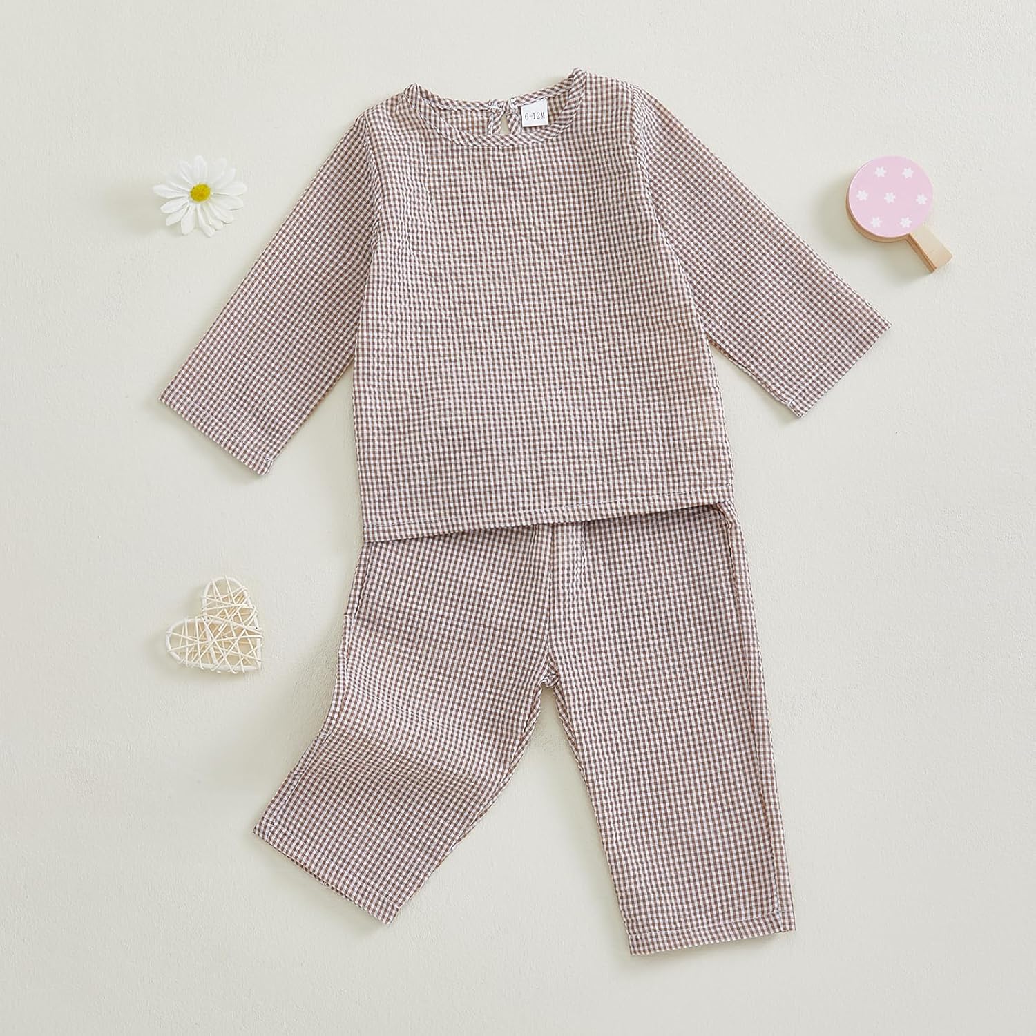 Adorable Plaid Outfit Set for Fall and Winter