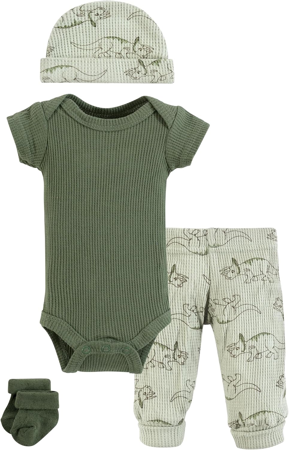 Hudson Baby Unisex Thermal Preemie Layette Set 4pc