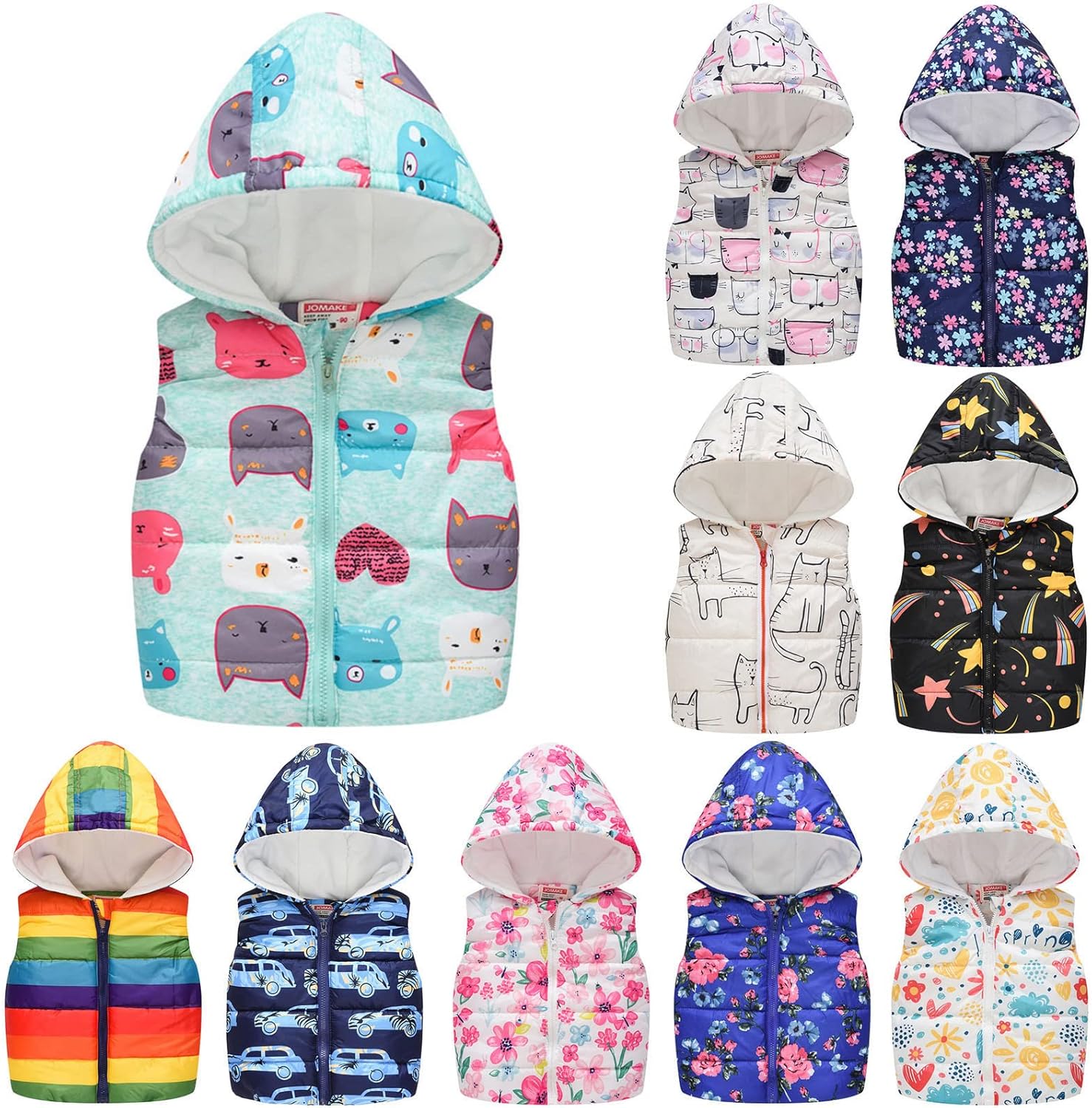 Weekender Coat for Toddlers Distressed Cartoon Print