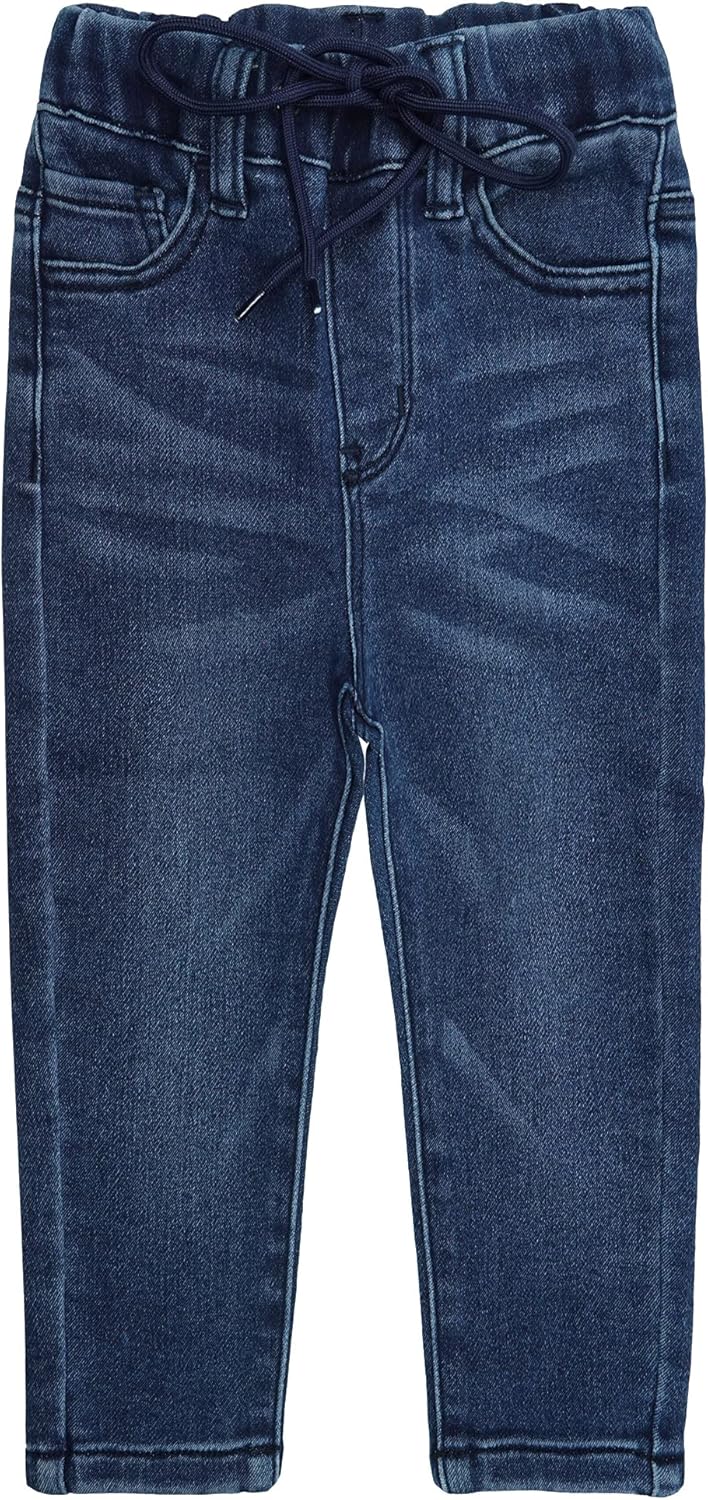 KIDSCOOL SPACE Baby Girls Washable Soft Cotton Denim Jeans